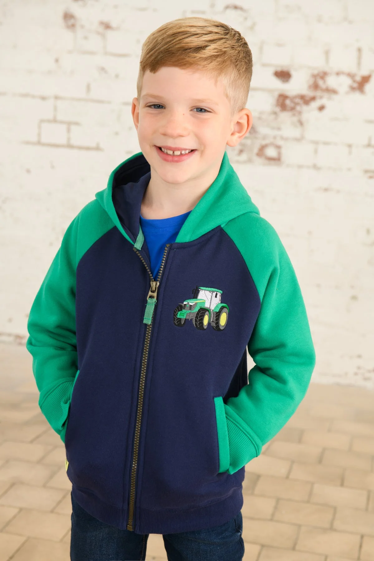 Jackson Full Zip Hoodie - Green Tractor - Image 3