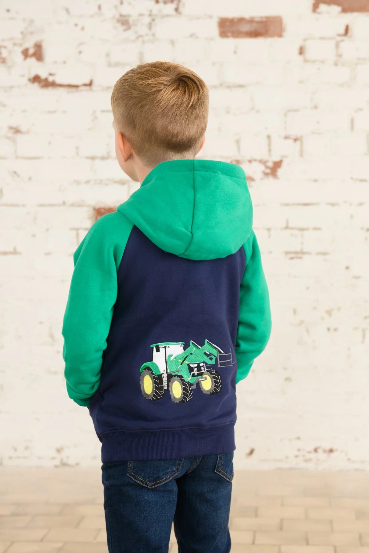 Jackson Full Zip Hoodie - Green Tractor - Image 4
