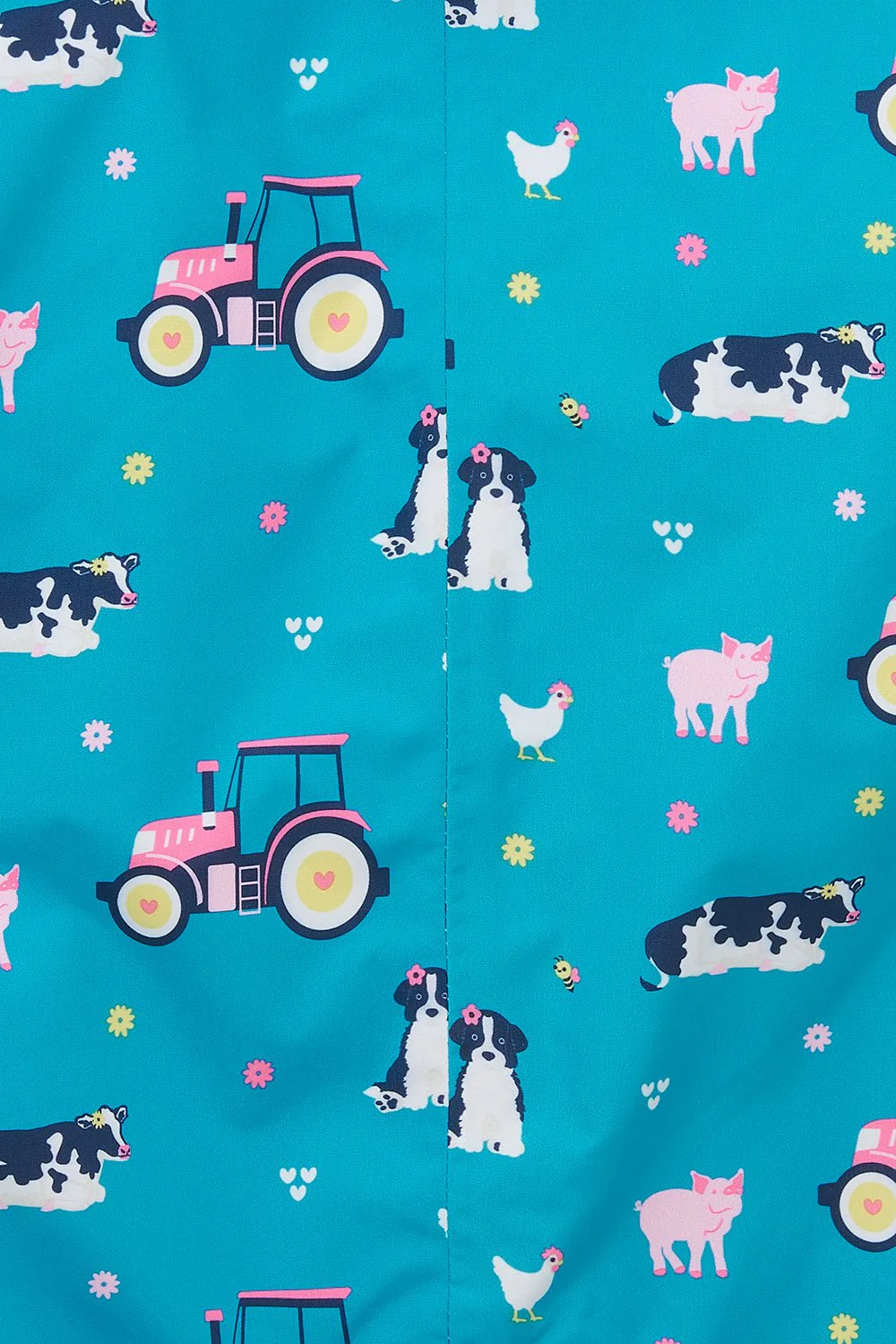 Jamie Puddlesuit - Teal Farm Print - Image 3