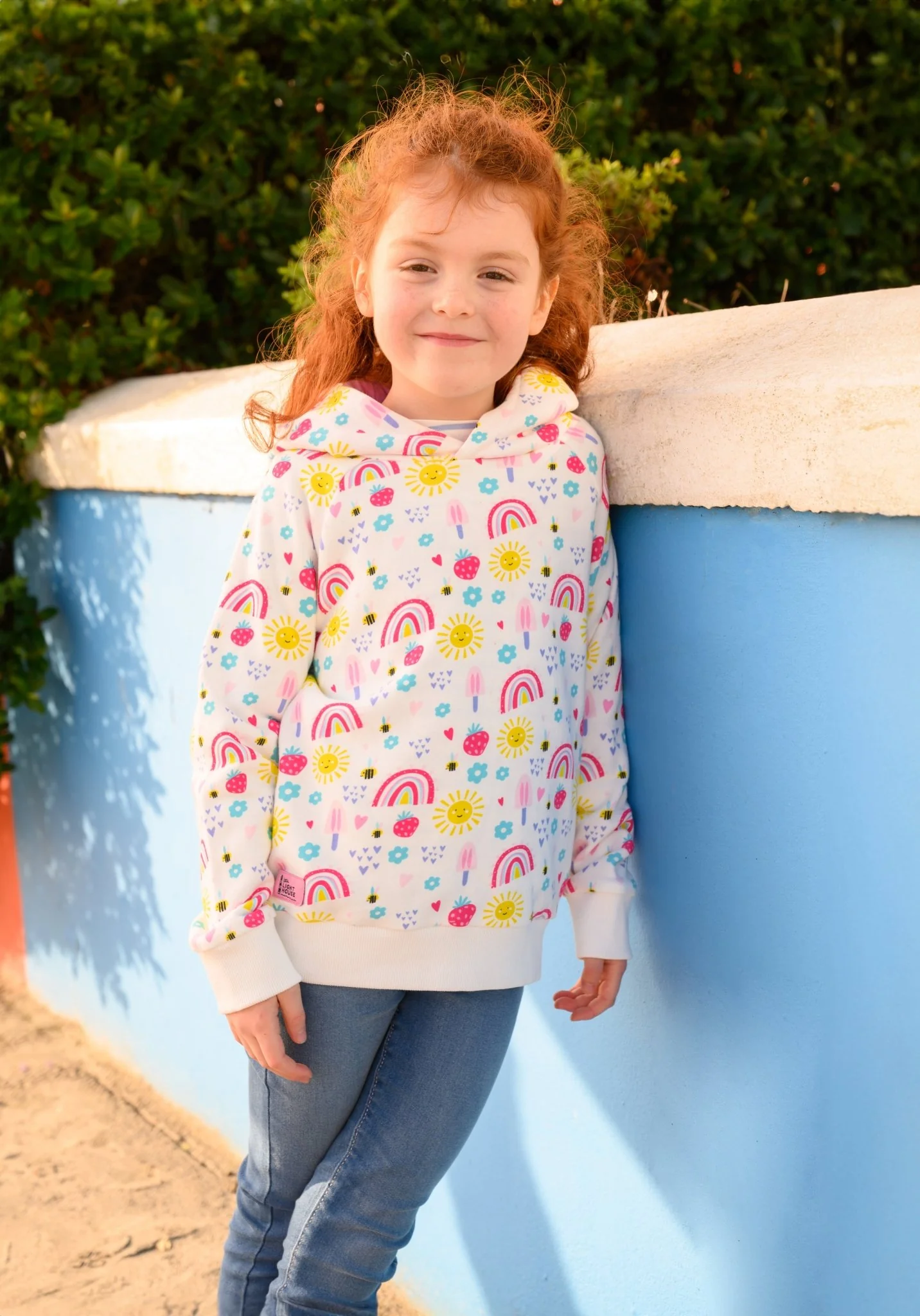 Jessie Hoodie - Rainbow Sunshine Print - Image 11