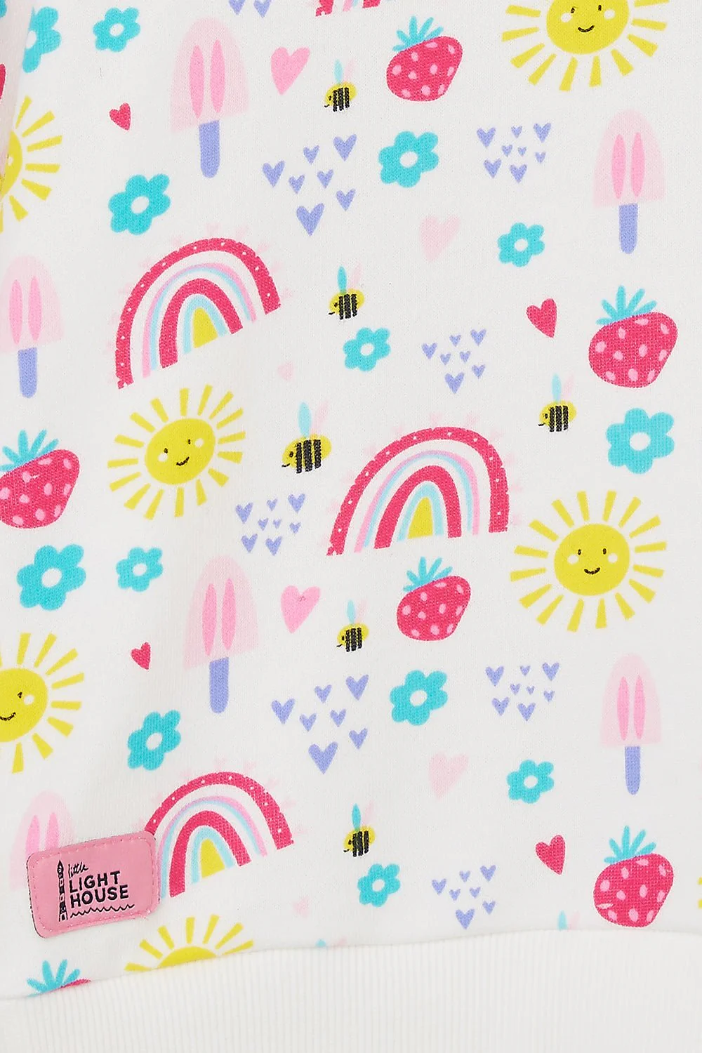 Jessie Hoodie - Rainbow Sunshine Print - Image 8