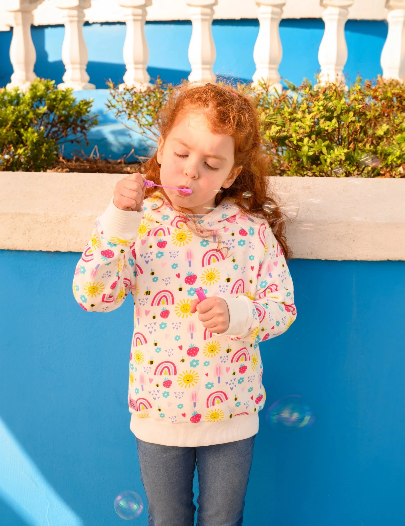 Jessie Hoodie - Rainbow Sunshine Print - Image 9