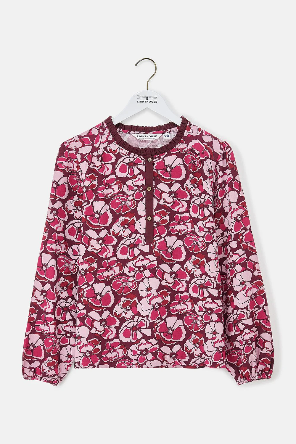 Juliette Blouse - Cranberry Floral - Image 8