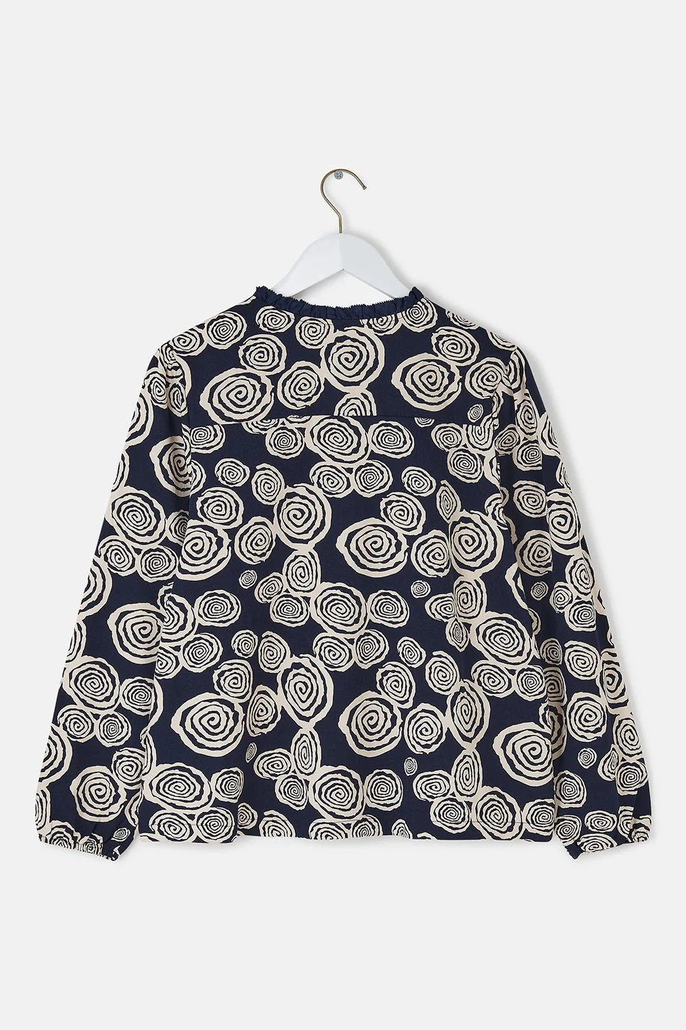 Juliette Blouse - Navy Swirl - Image 10