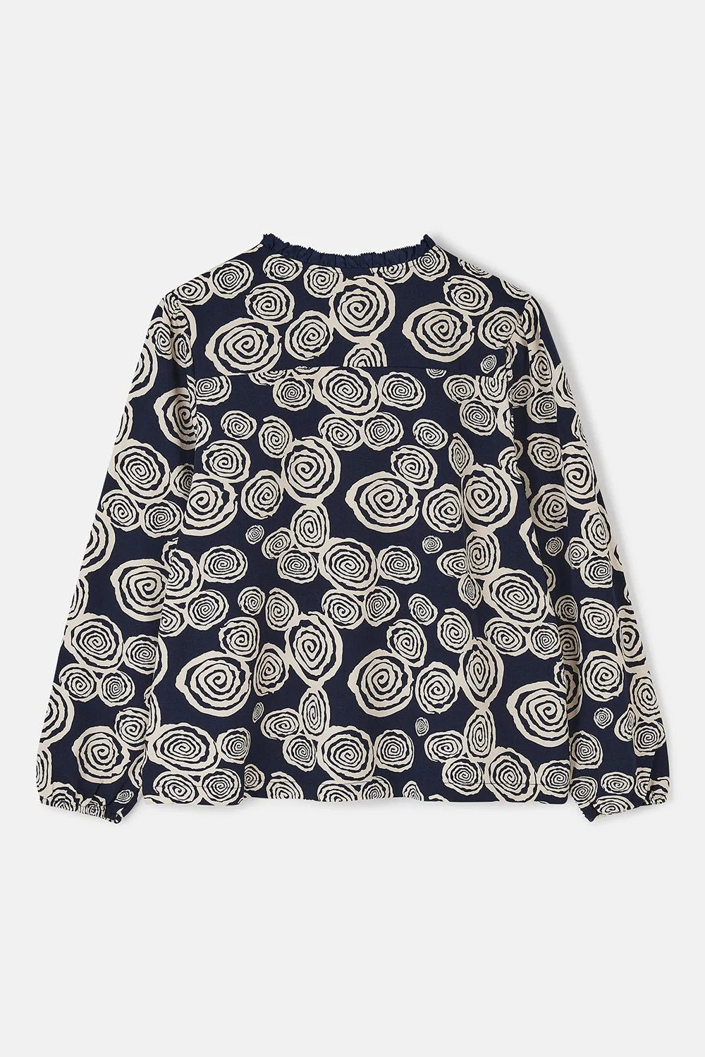 Juliette Blouse - Navy Swirl - Image 3