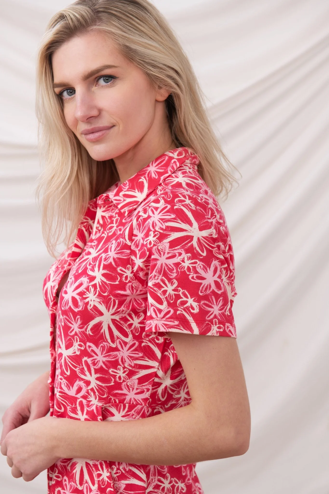Keira Dress - Raspberry Floral - Image 4