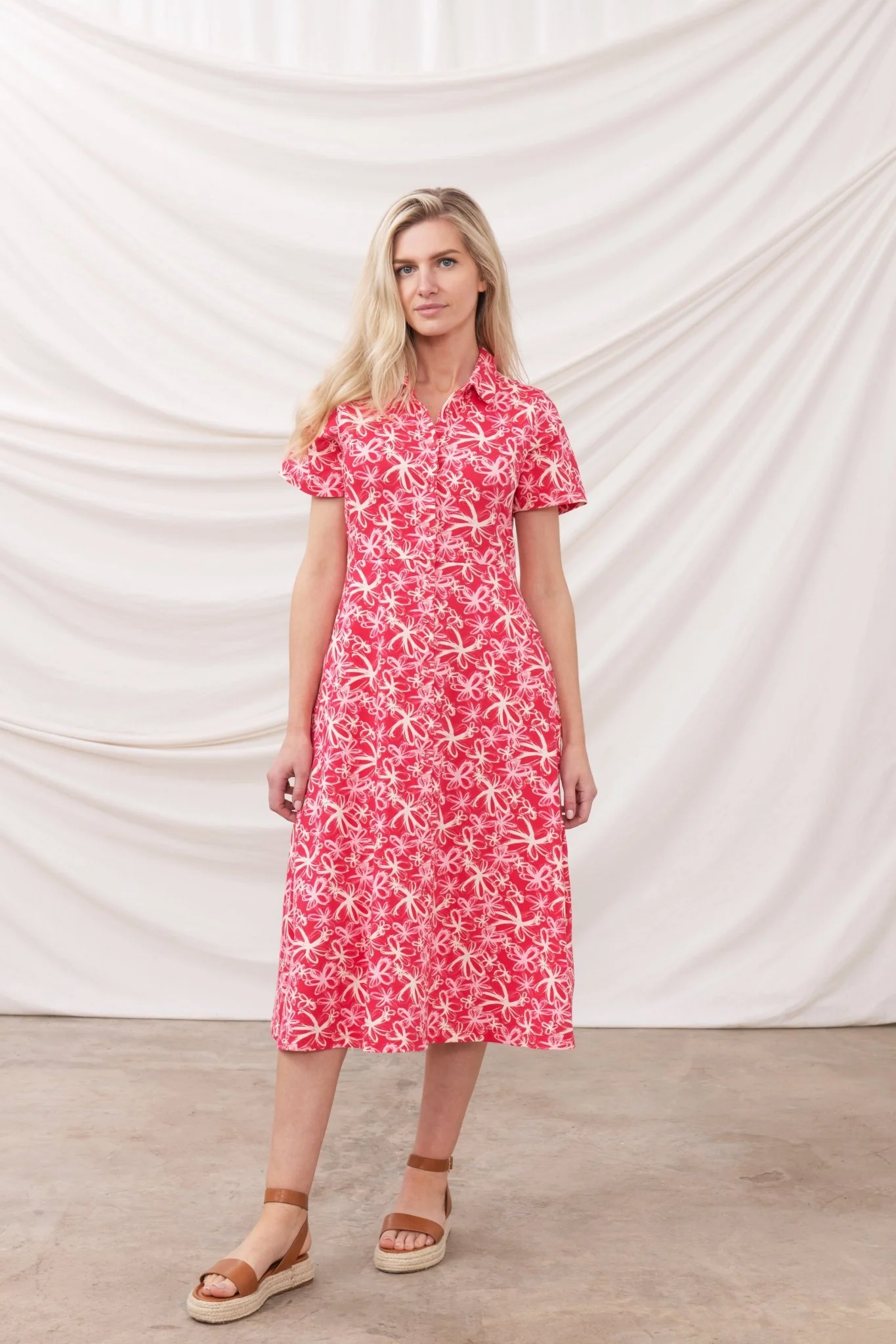 Keira Dress - Raspberry Floral - Image 5