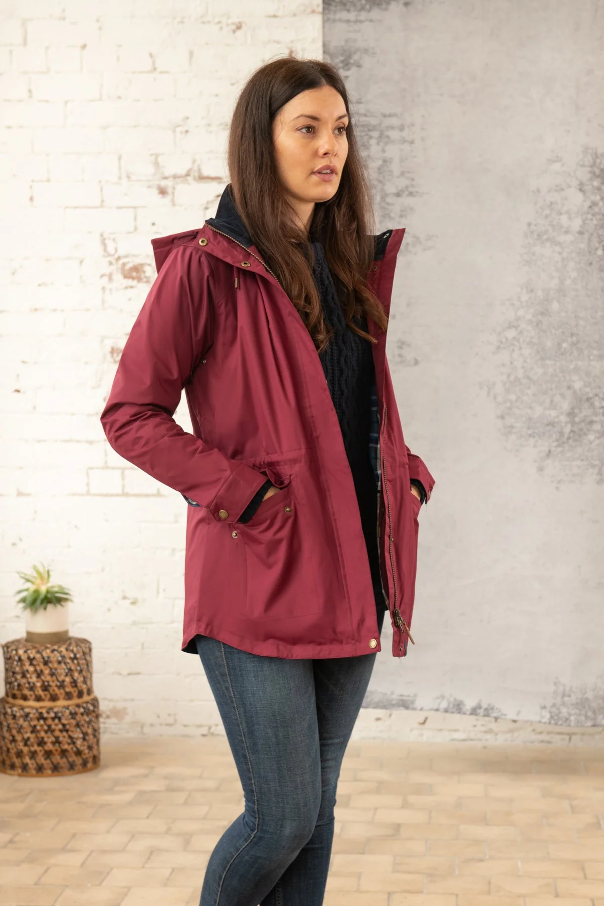 Kendal Raincoat - Berry - Image 3