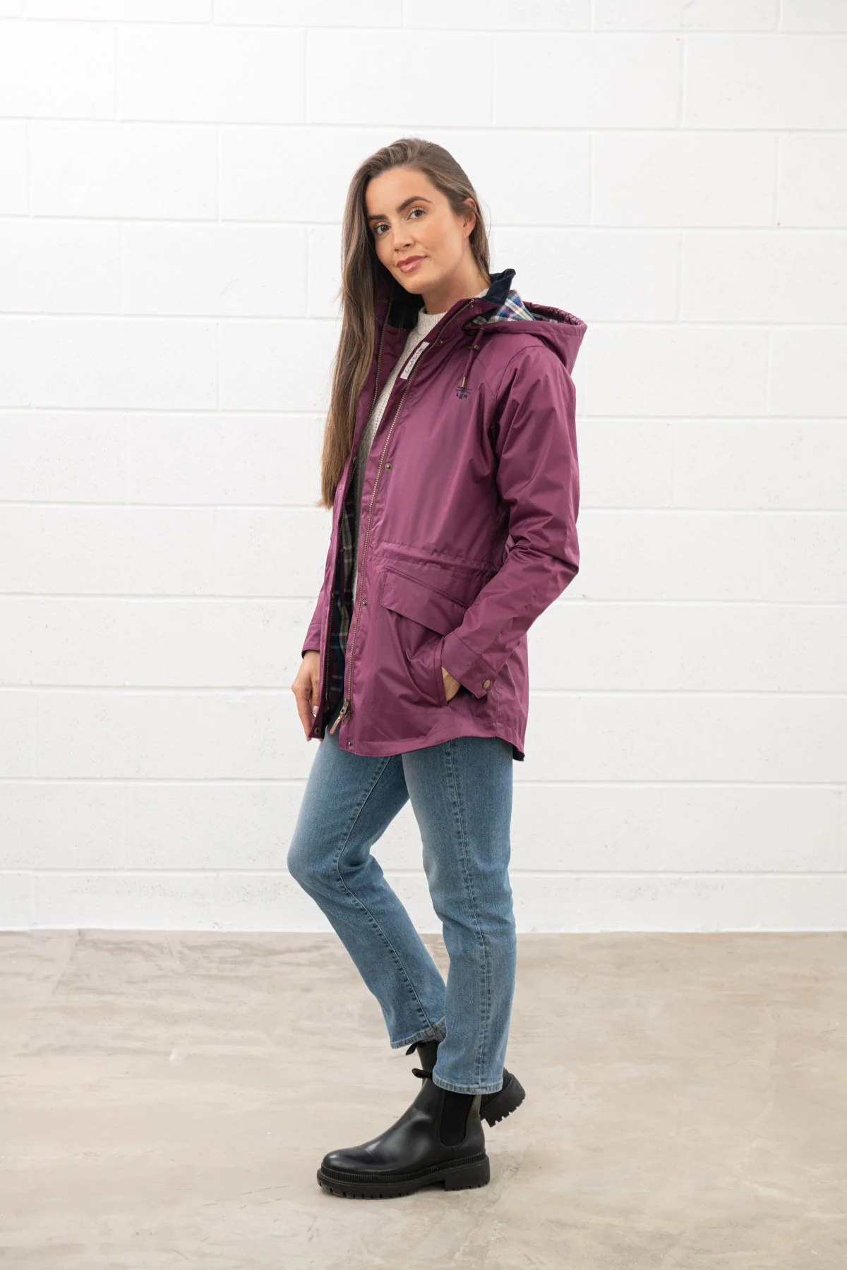 Kendal Raincoat - Plum - Image 11
