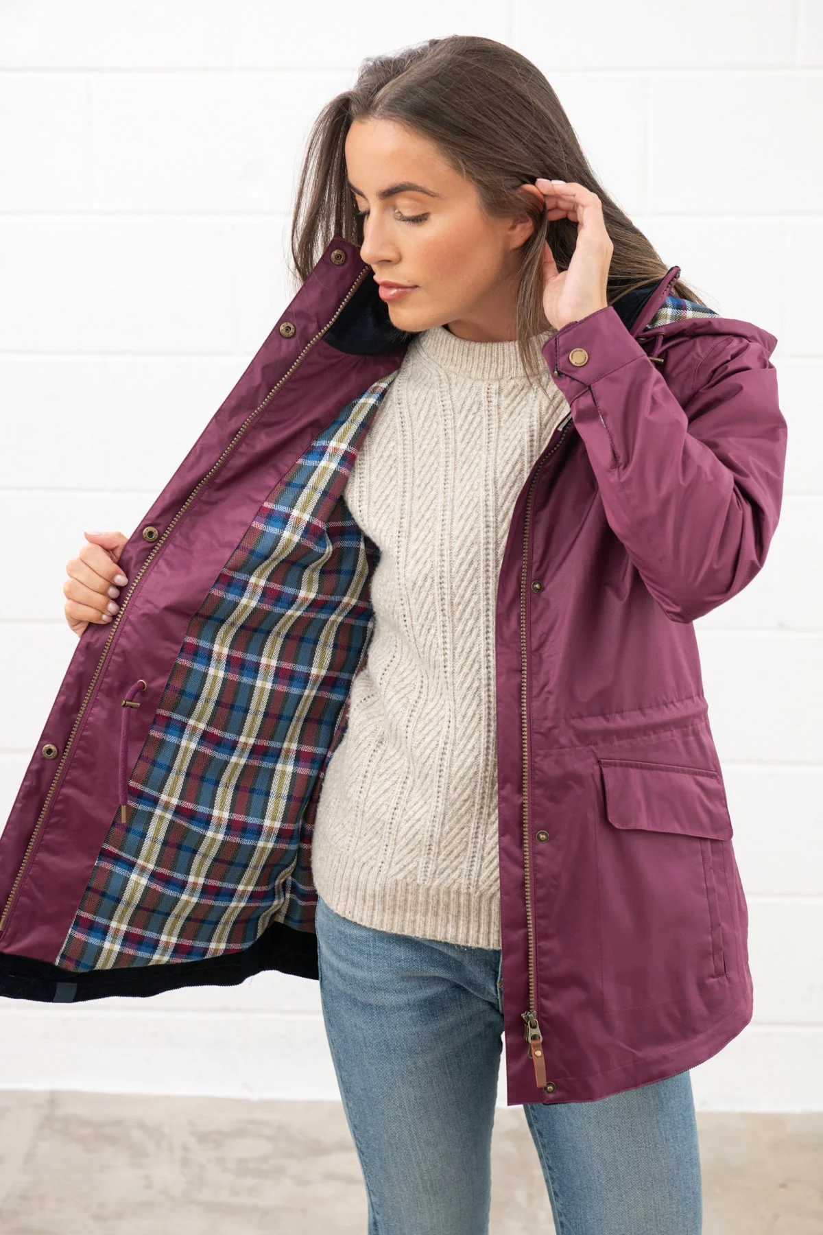 Kendal Raincoat - Plum - Image 5