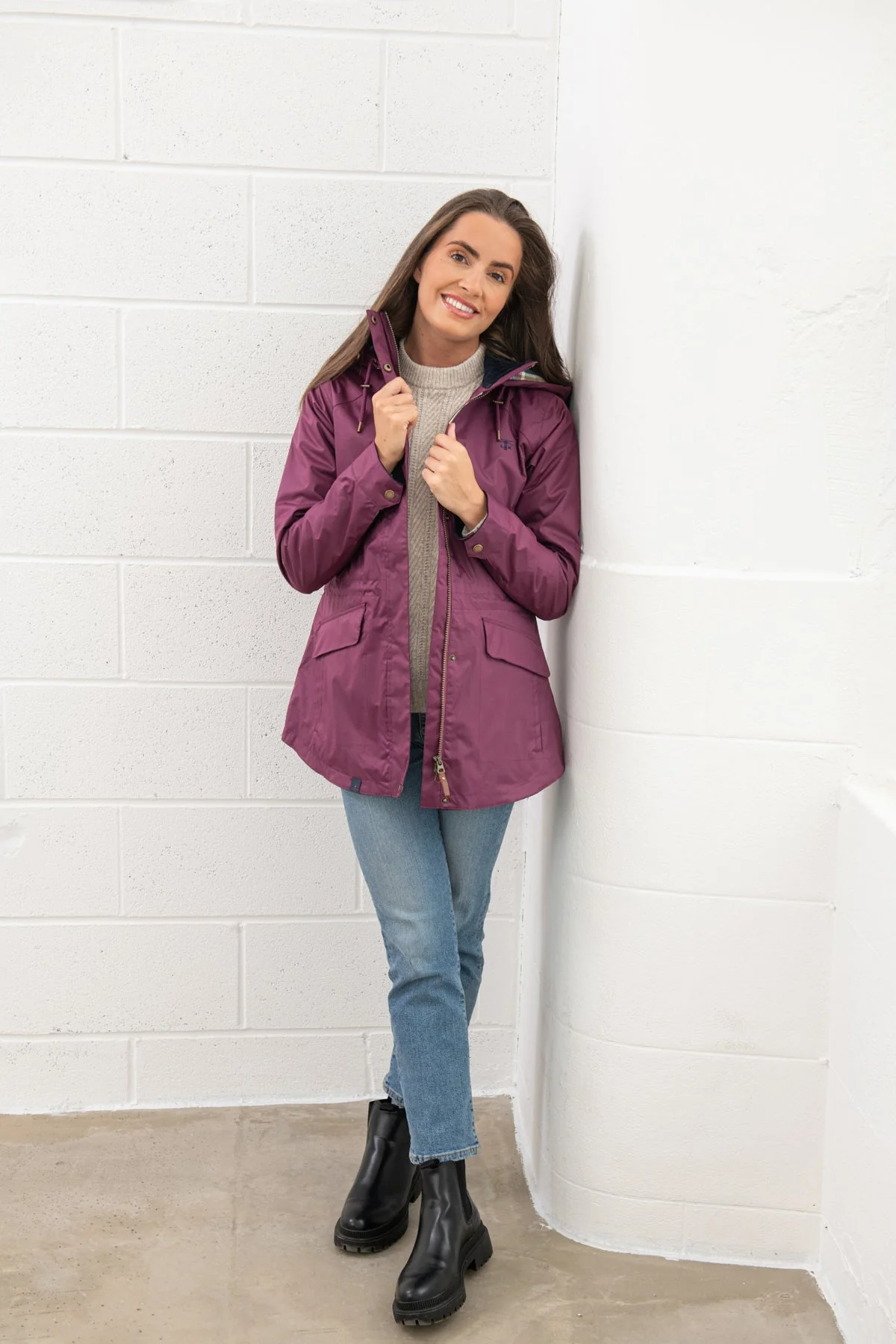Kendal Raincoat - Plum - Image 9