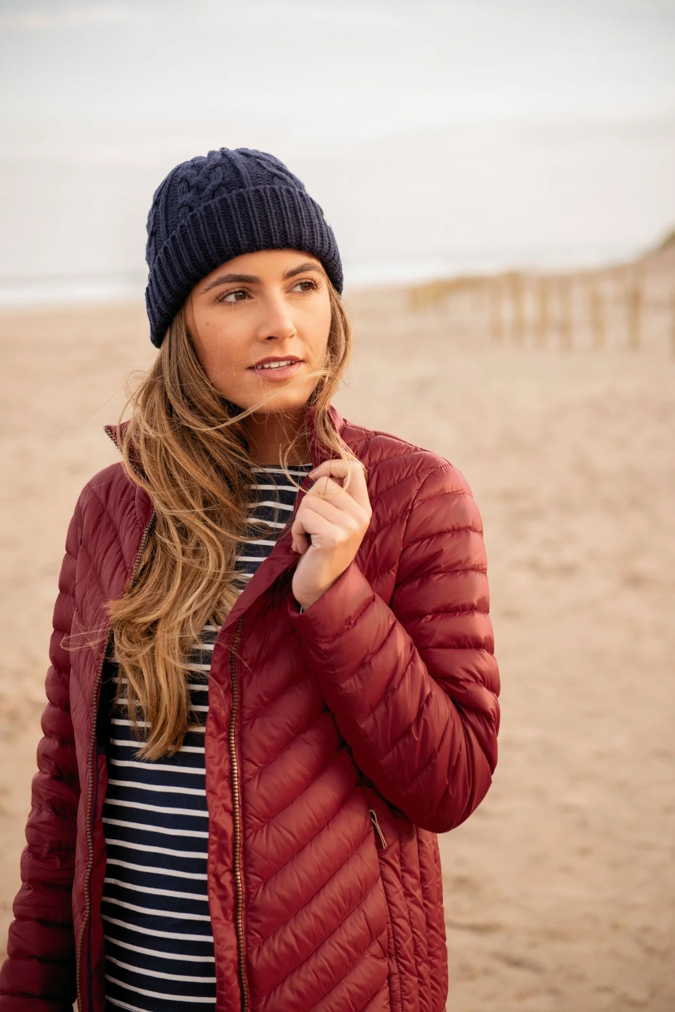 Lara Down Jacket - Deep Red - Image 2