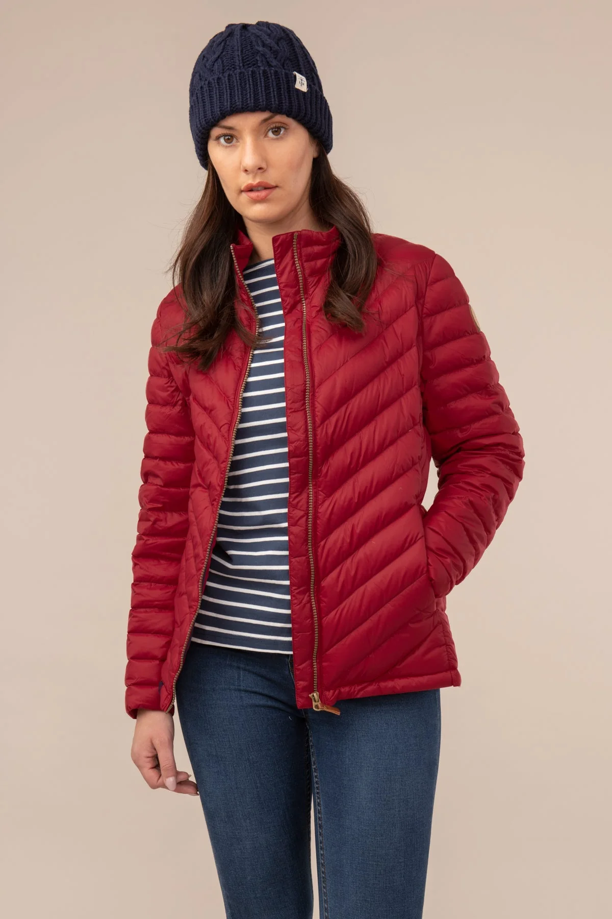 Lara Down Jacket - Deep Red - Image 5