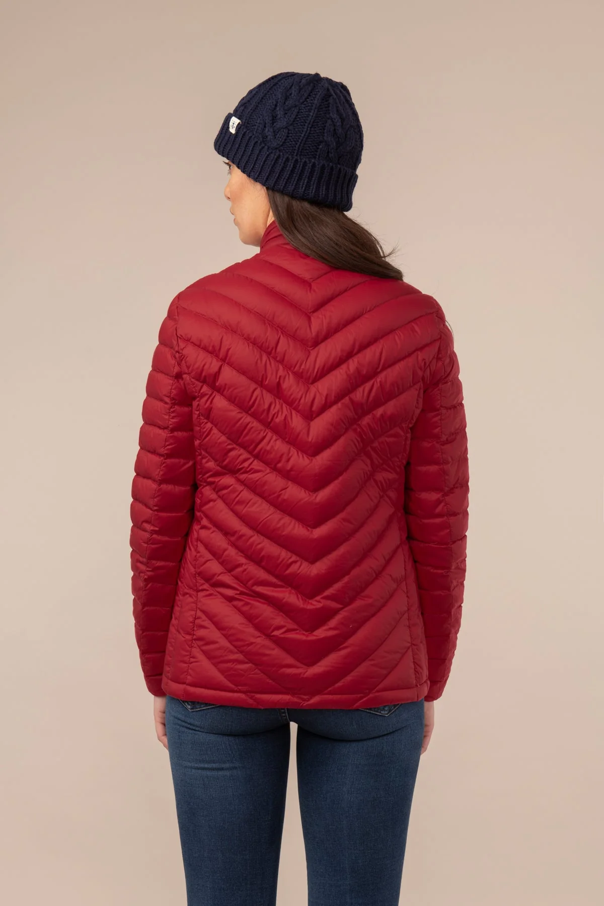 Lara Down Jacket - Deep Red - Image 6