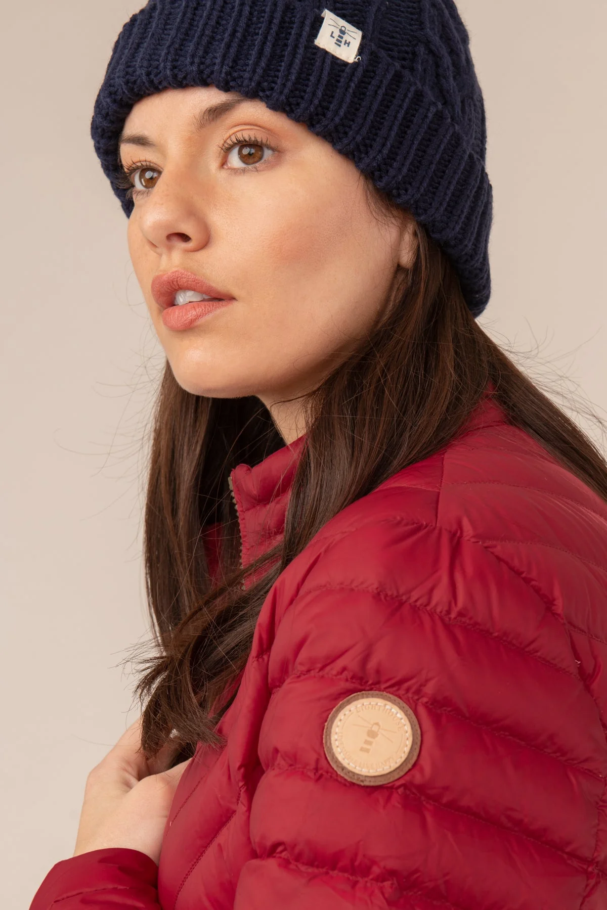 Lara Down Jacket - Deep Red - Image 7