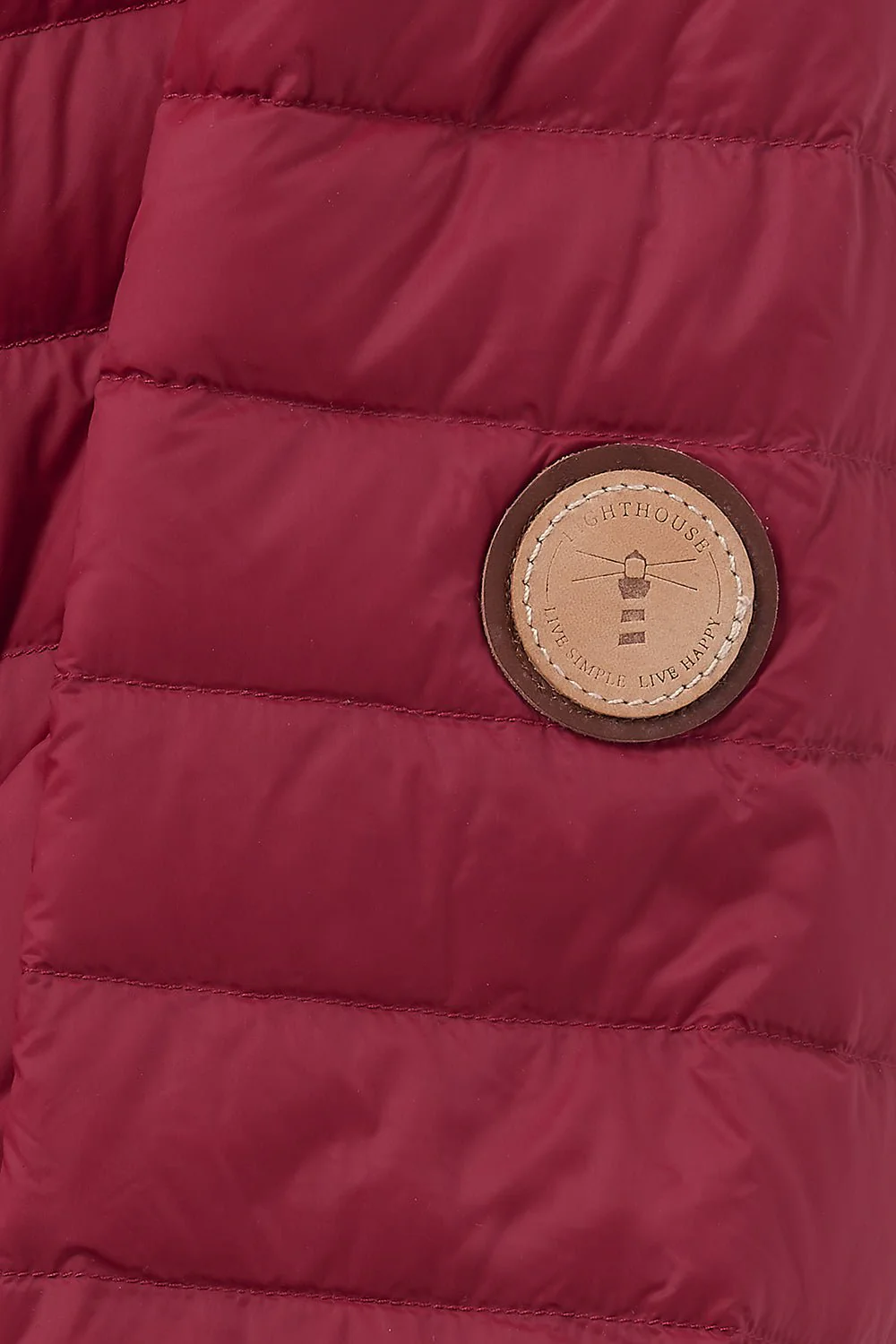 Lara Down Jacket - Deep Red - Image 9