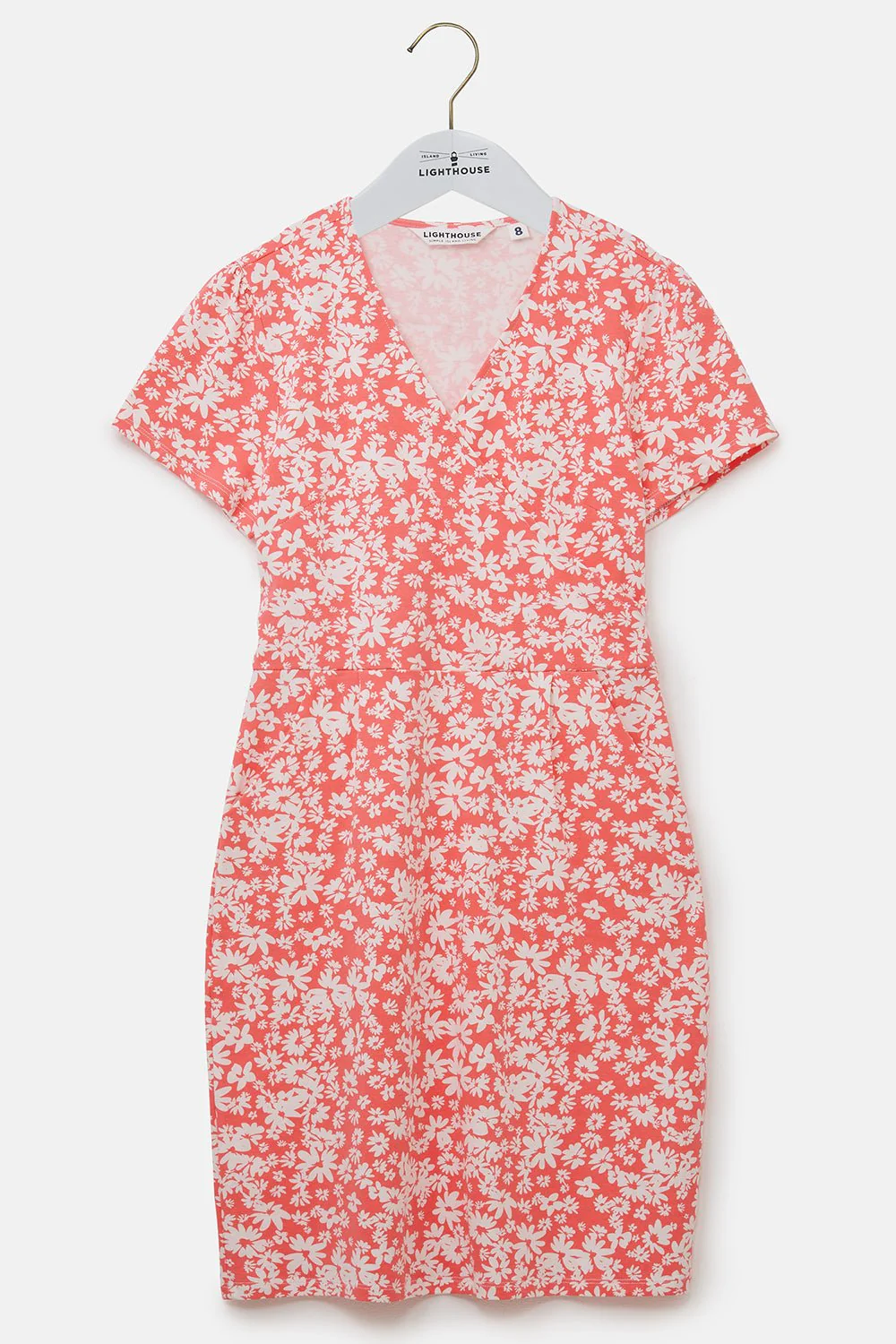 Lena Dress - Coral Daisy - Image 3