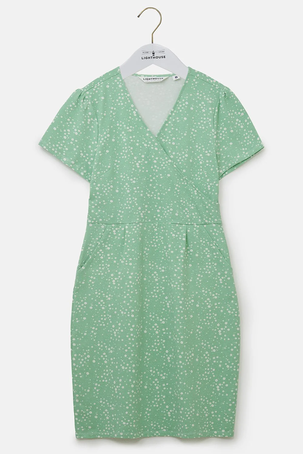 Lena Dress - Soft Green Floral - Image 3