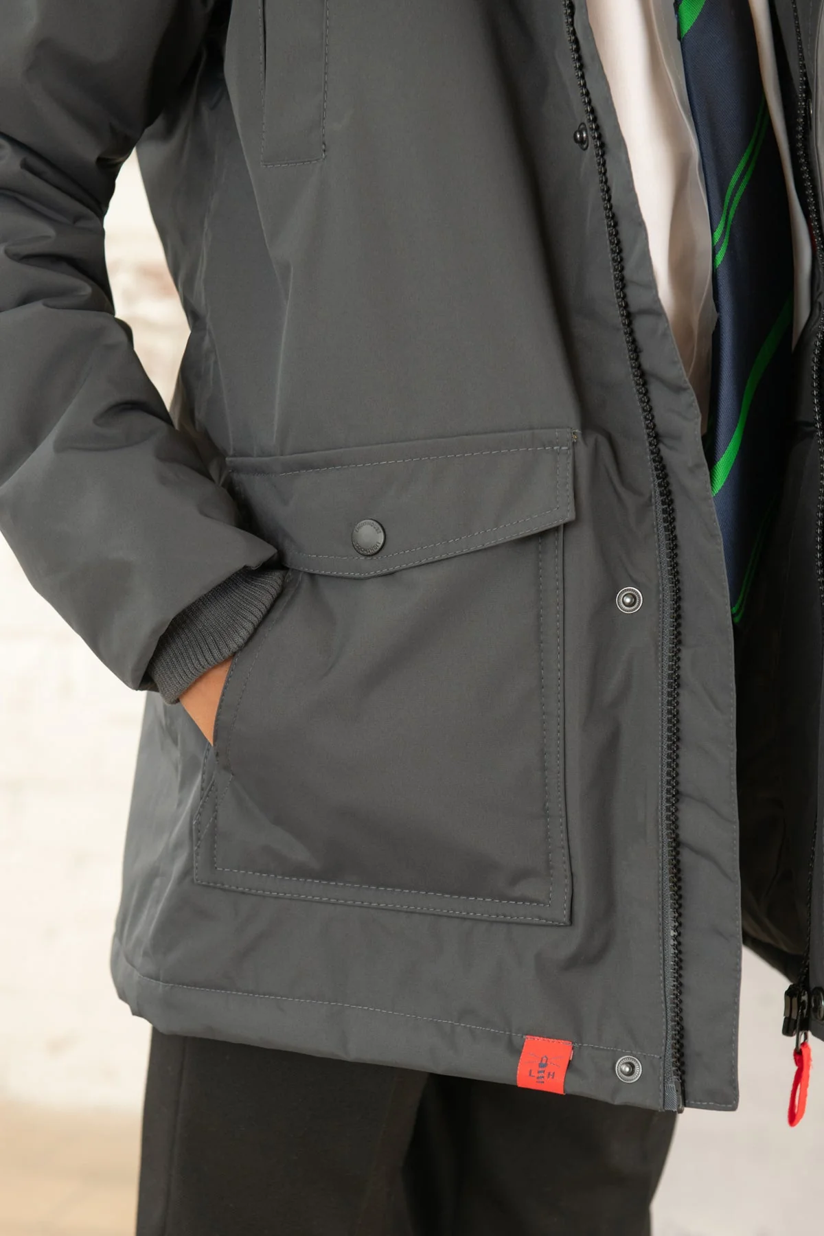 School Coat - Charcoal - Image 7