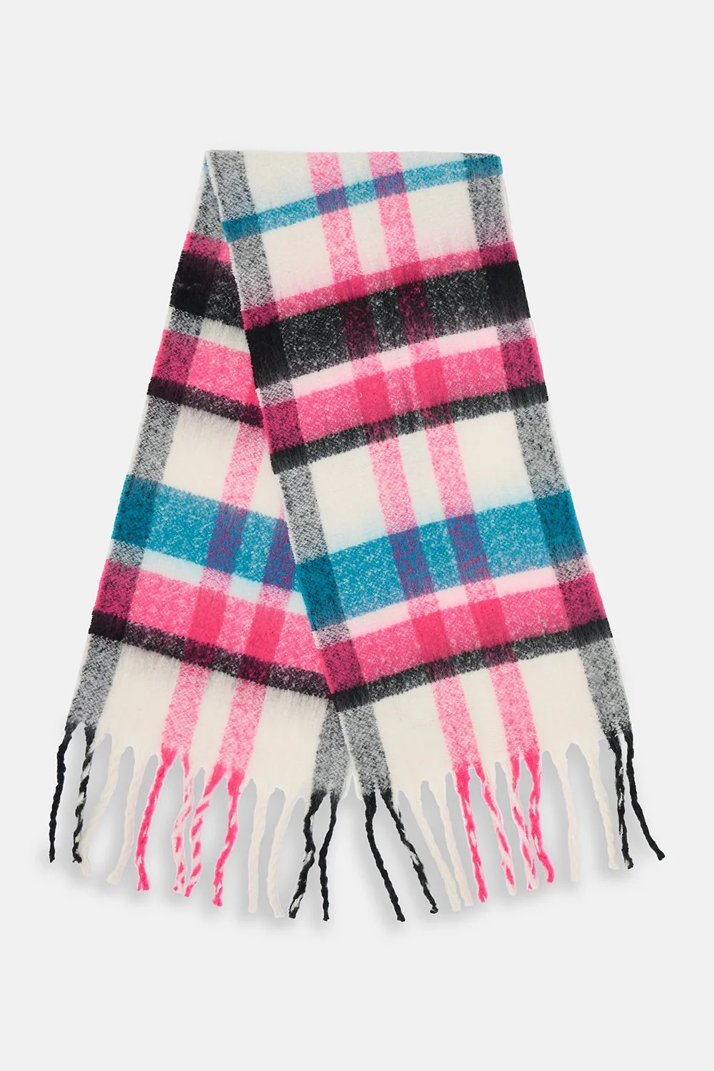 Lighthouse Scarf - Pink Deep Teal Black - Image 3