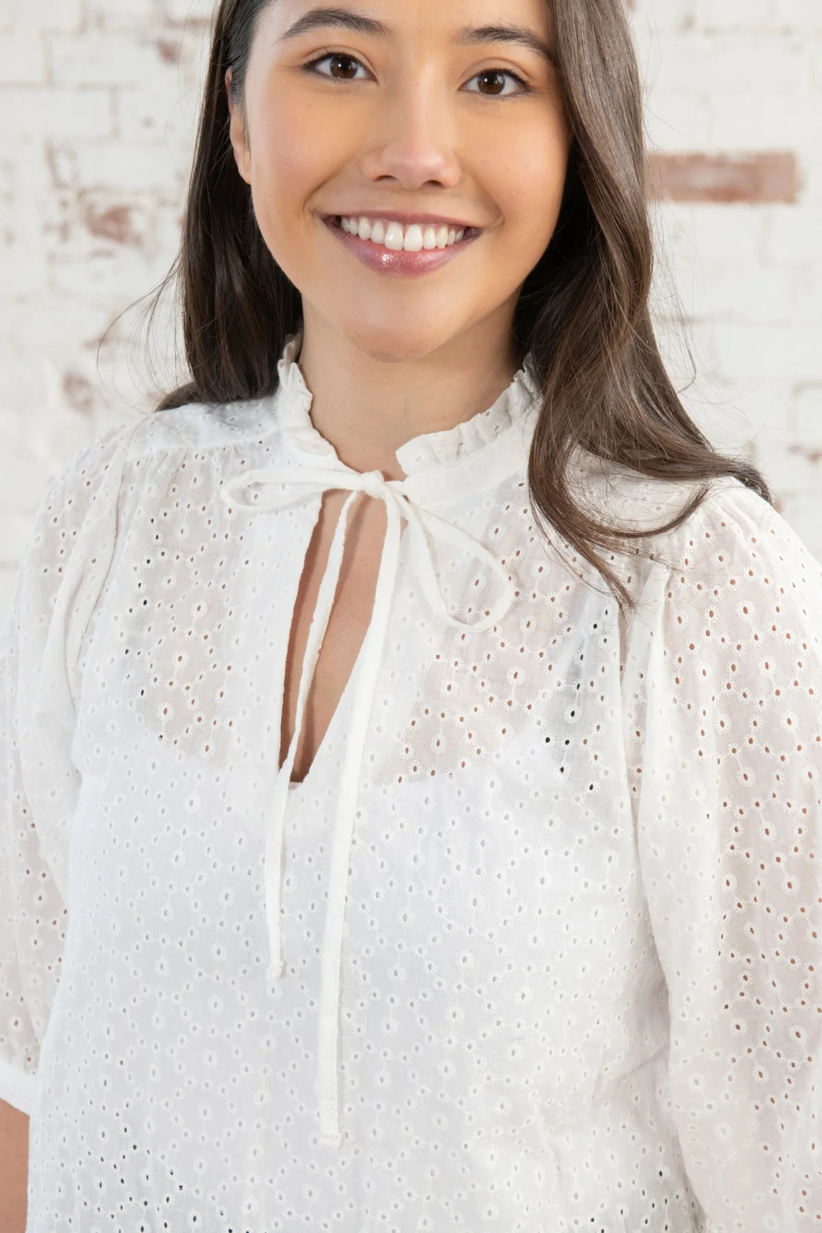 Lola Blouse - Broderie Anglaise - Image 3