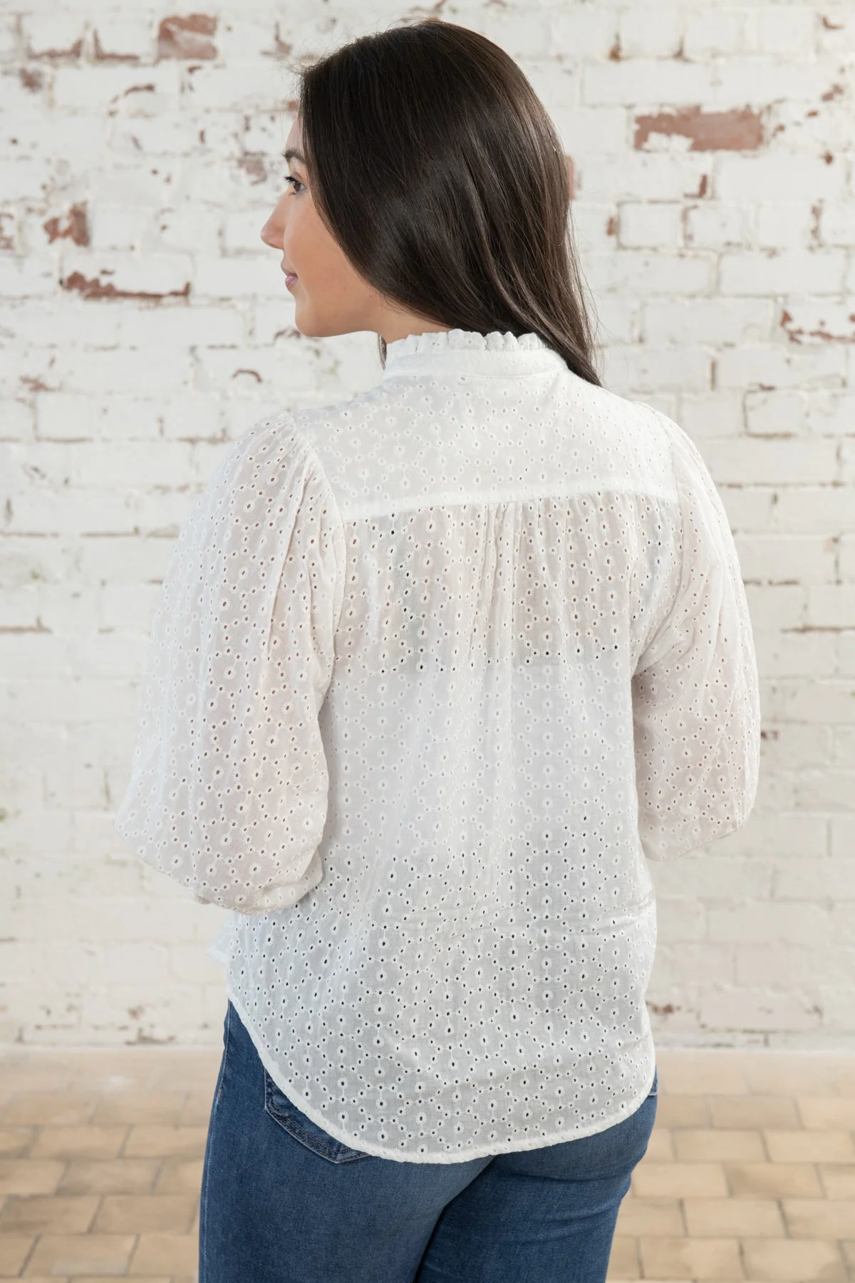 Lola Blouse - Broderie Anglaise - Image 5