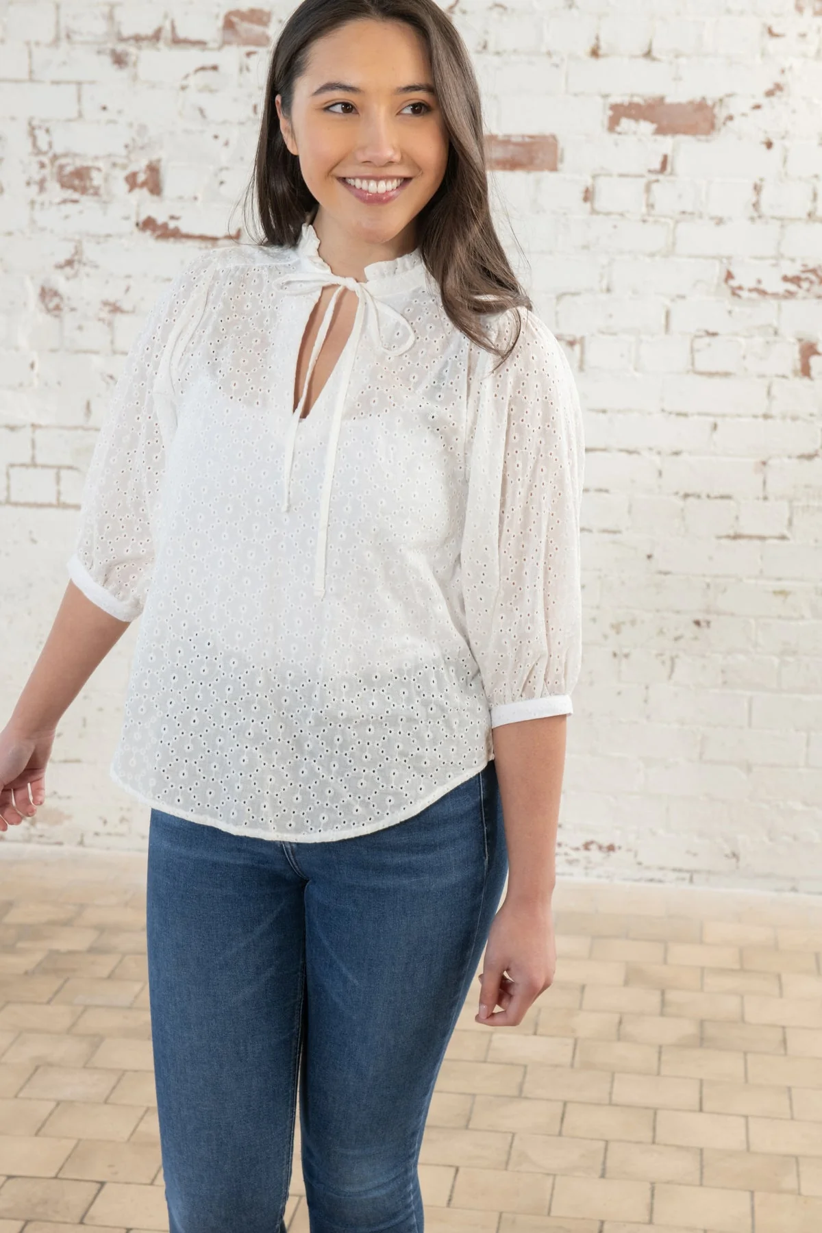 Lola Blouse - Broderie Anglaise - Image 7