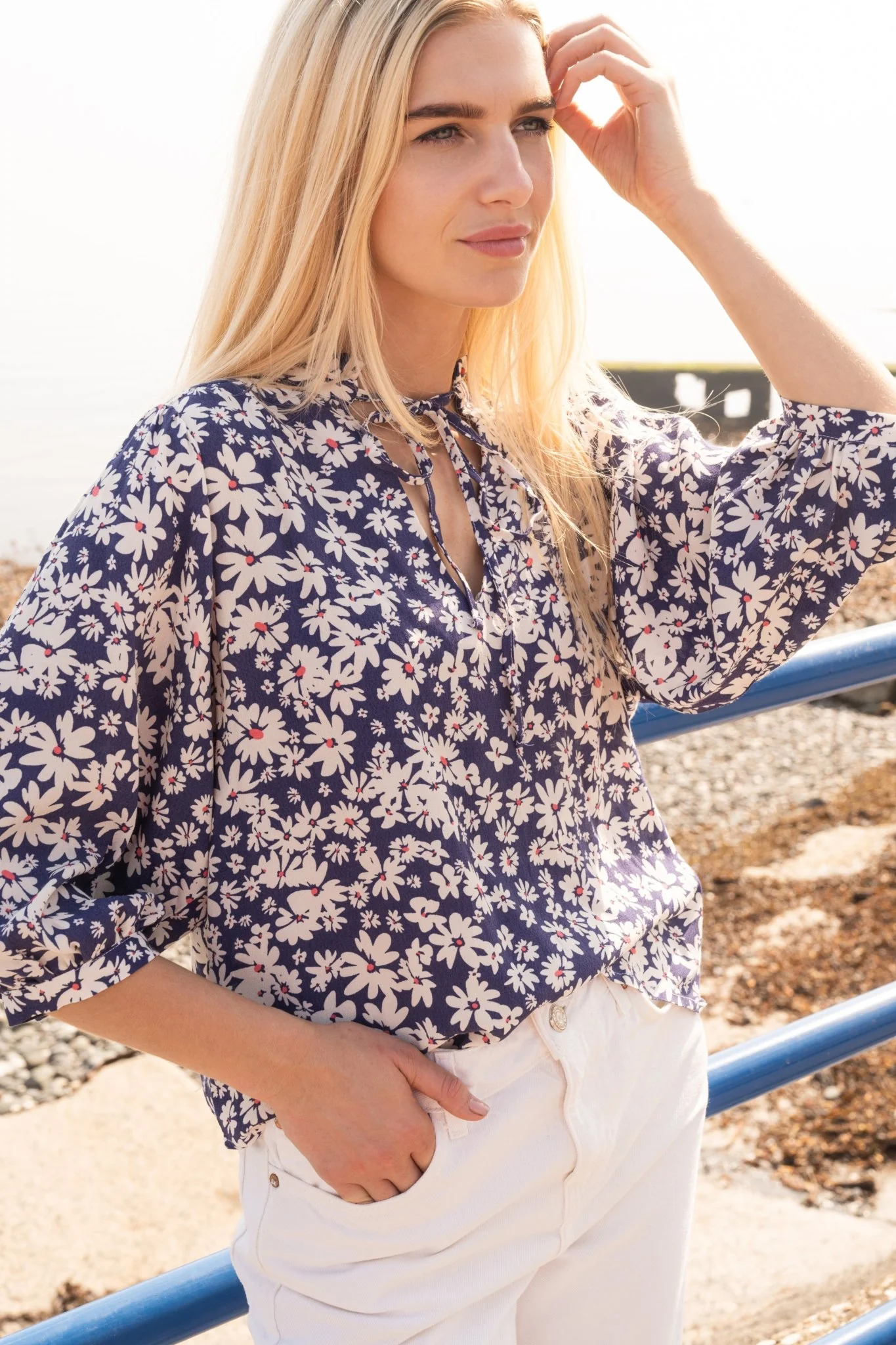 Lola Blouse - Indigo Daisy - Image 12