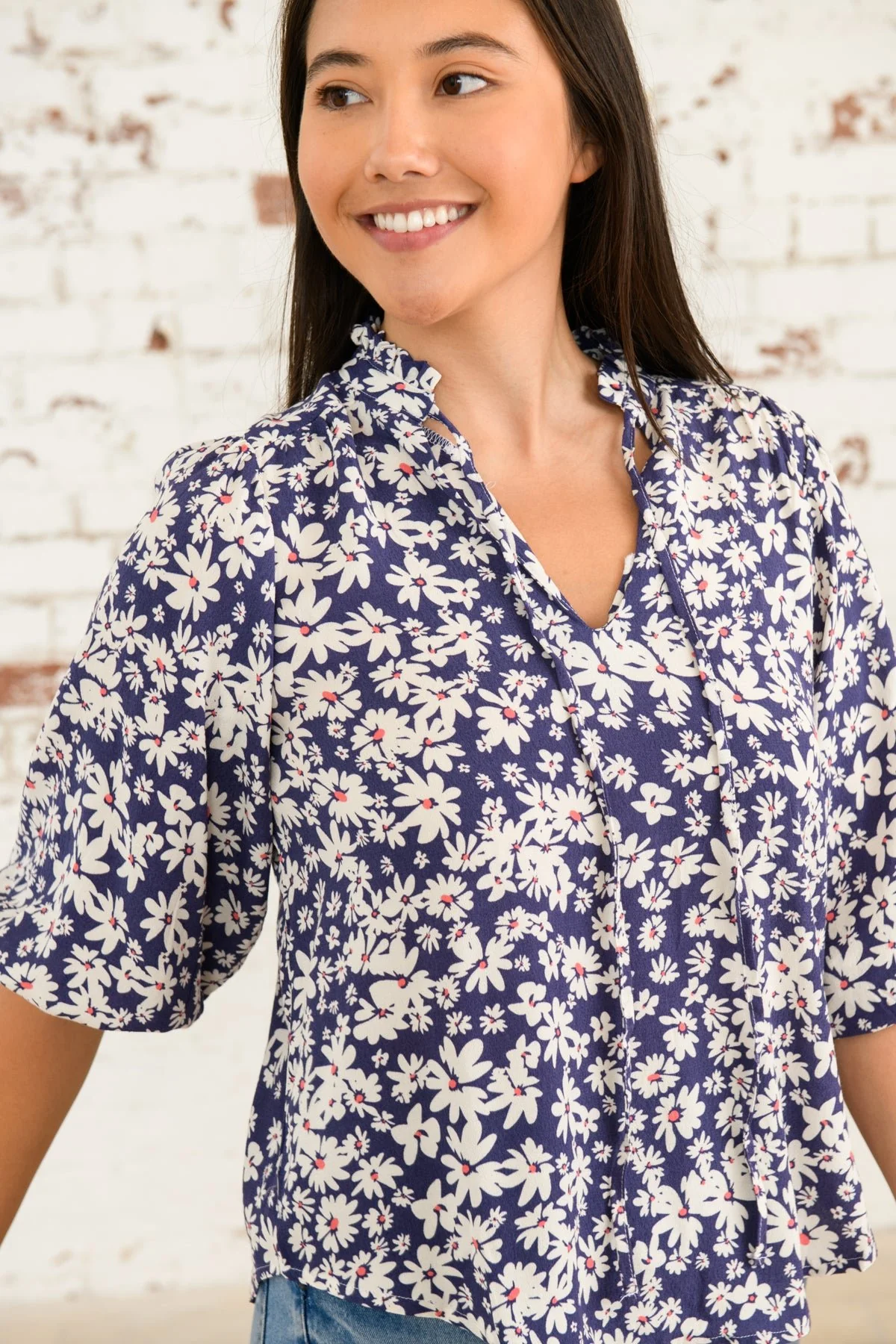 Lola Blouse - Indigo Daisy - Image 4