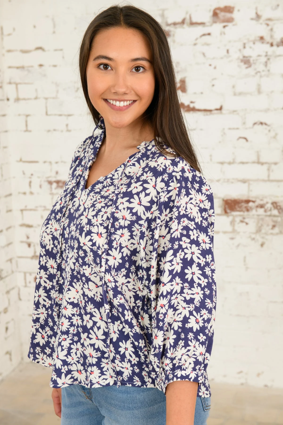Lola Blouse - Indigo Daisy - Image 9