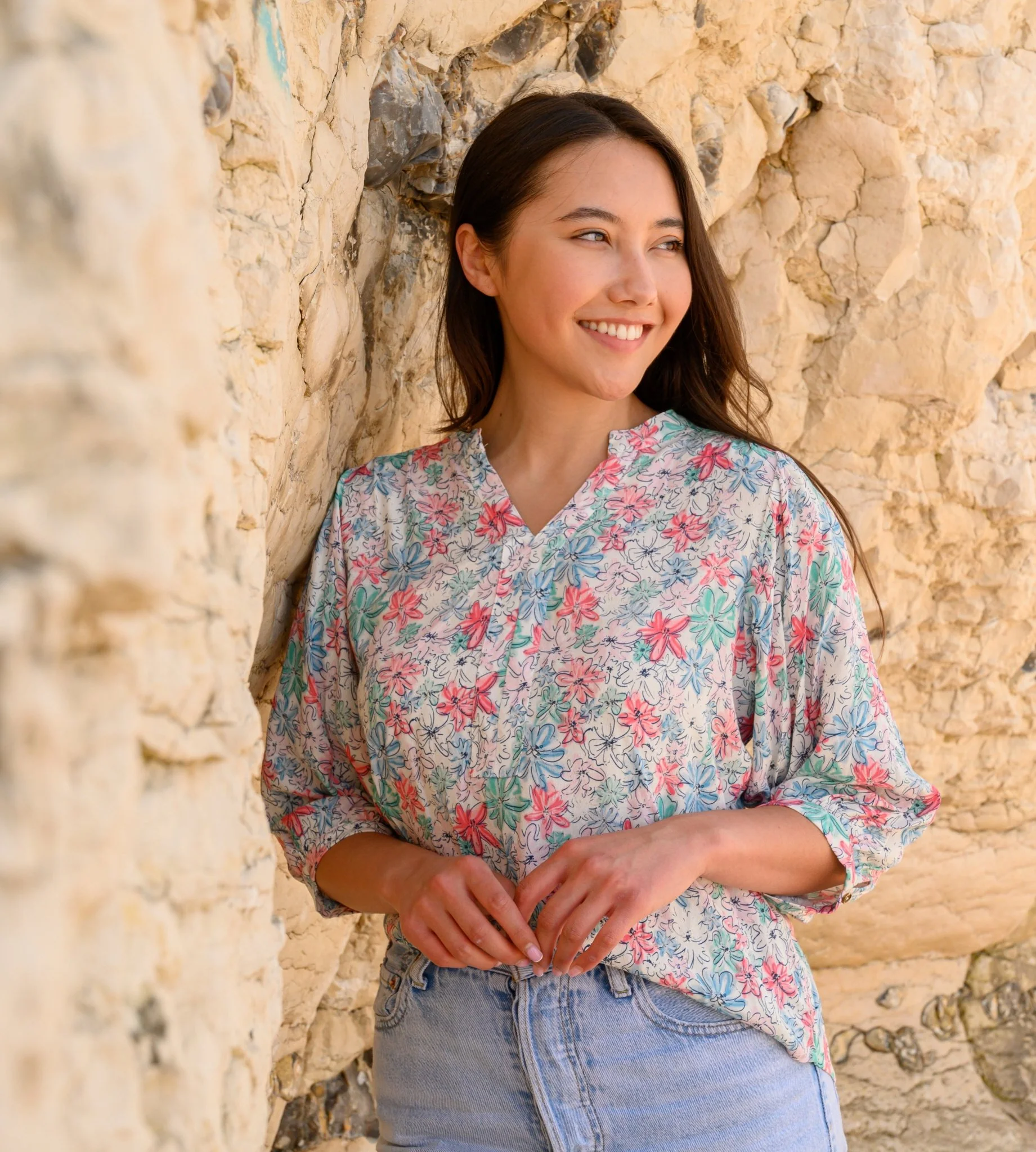Lola Blouse - Pastel Floral - Image 8
