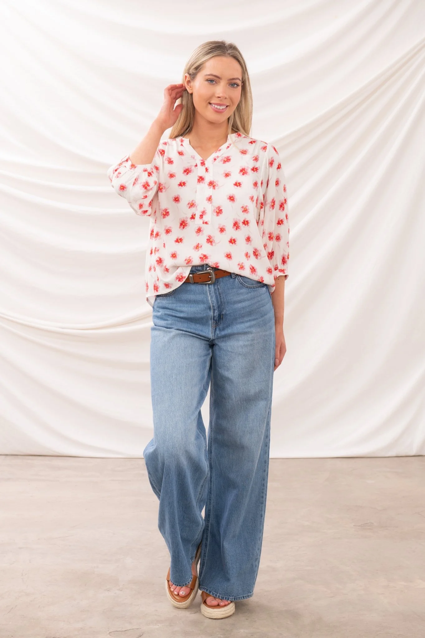 Lola Blouse - Soft Pink Floral - Image 3