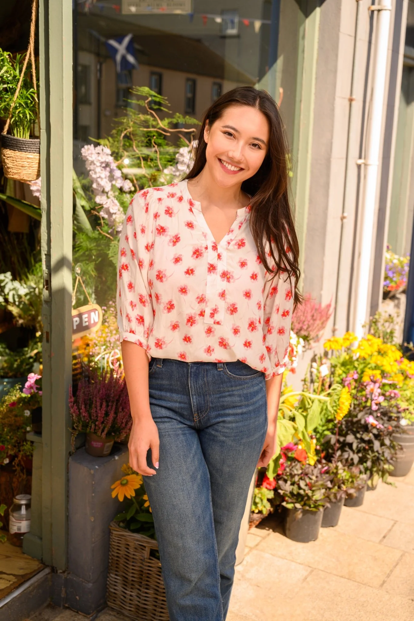 Lola Blouse - Soft Pink Floral - Image 7