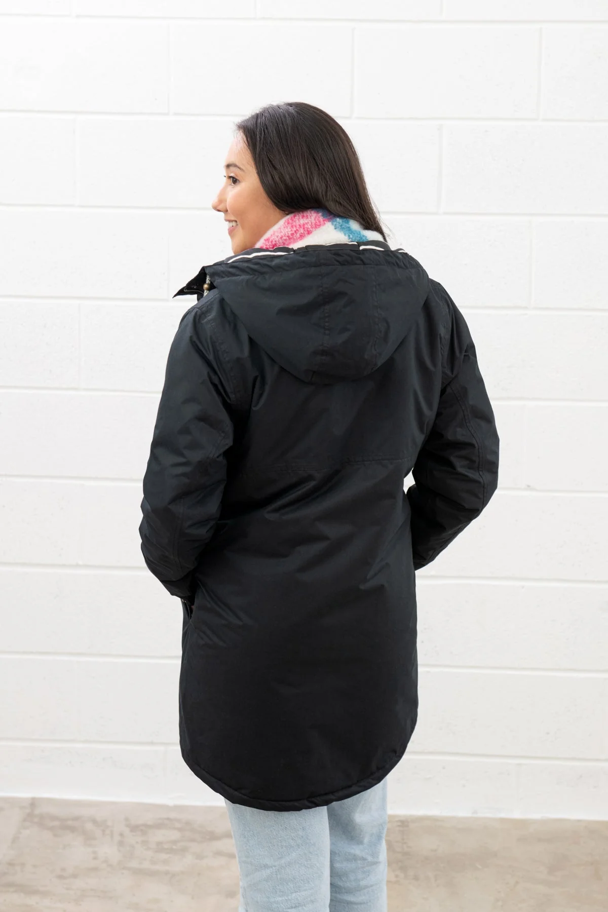 Eva Long Coat - Black - Image 7