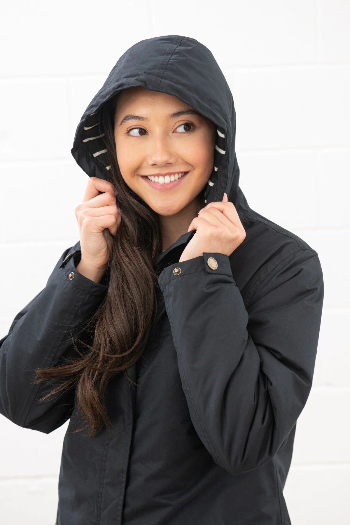 Eva Long Coat - Black - Image 8