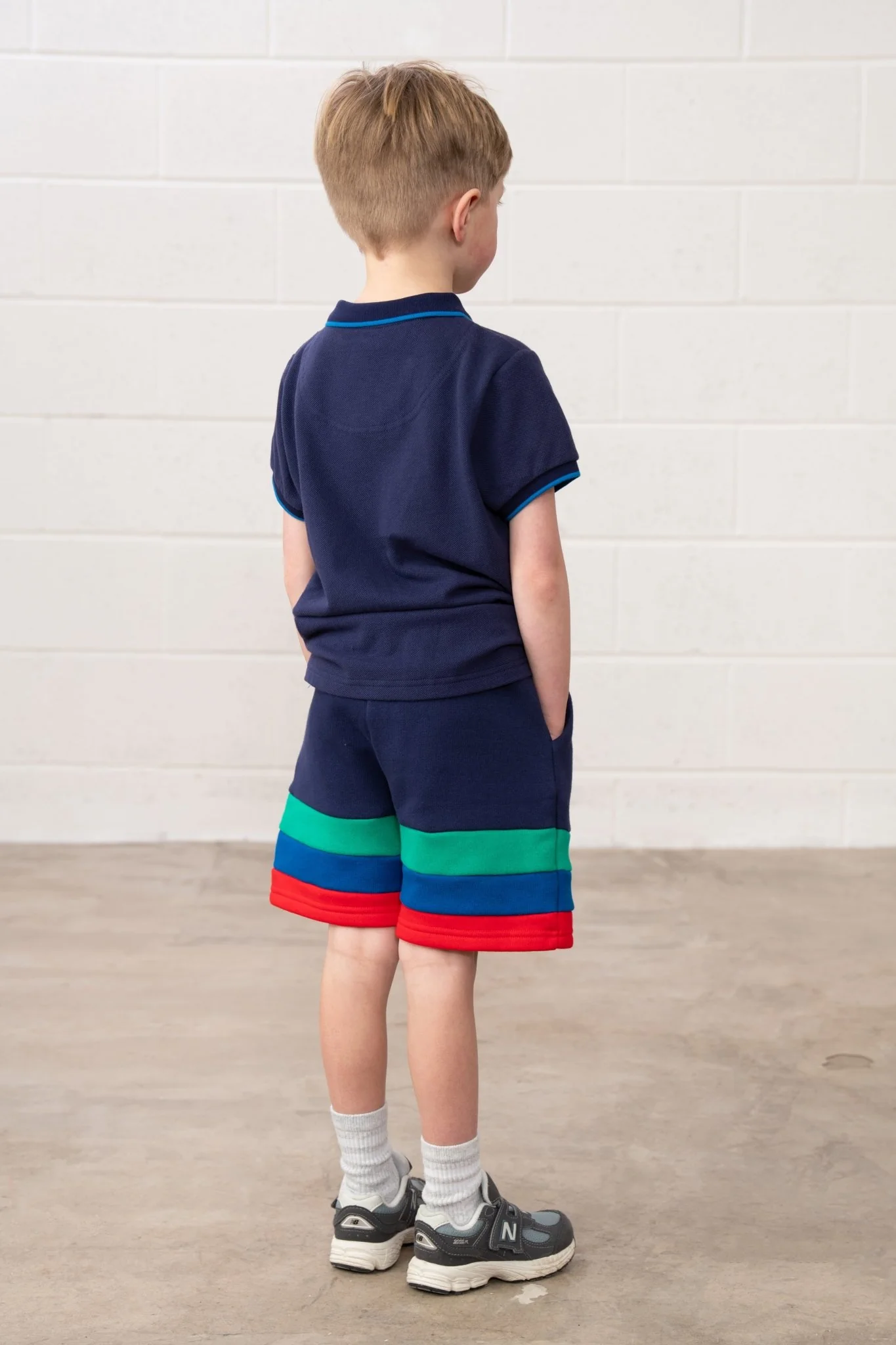 Louie Shorts - Navy Green Blue Red - Image 6