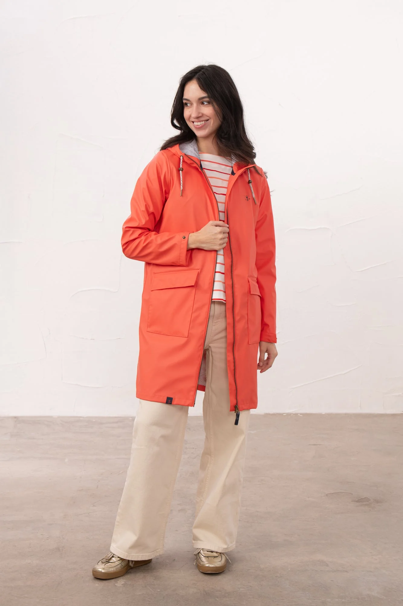 Lucy Long Jacket - Coral - Image 6