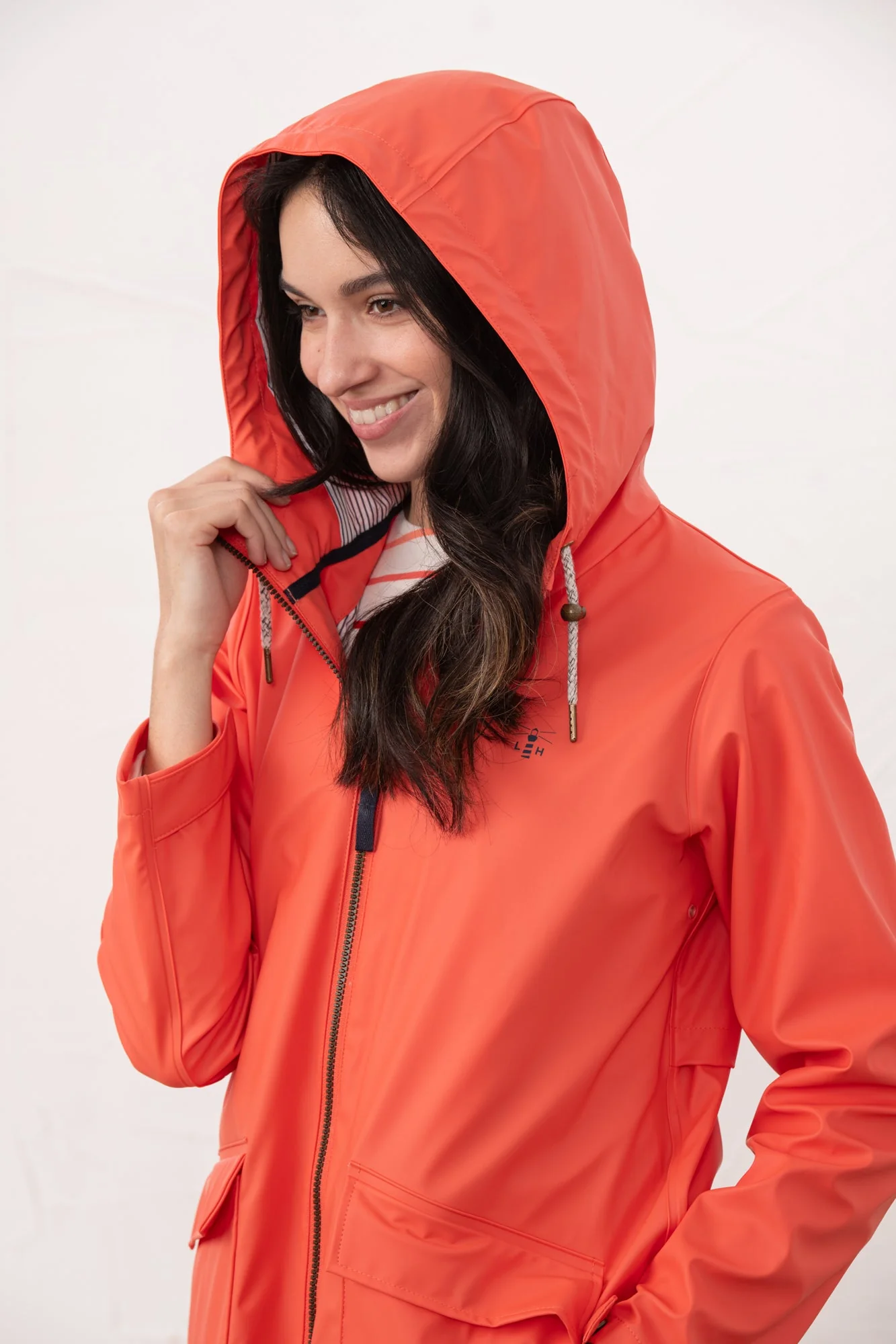 Lucy Long Jacket - Coral - Image 7