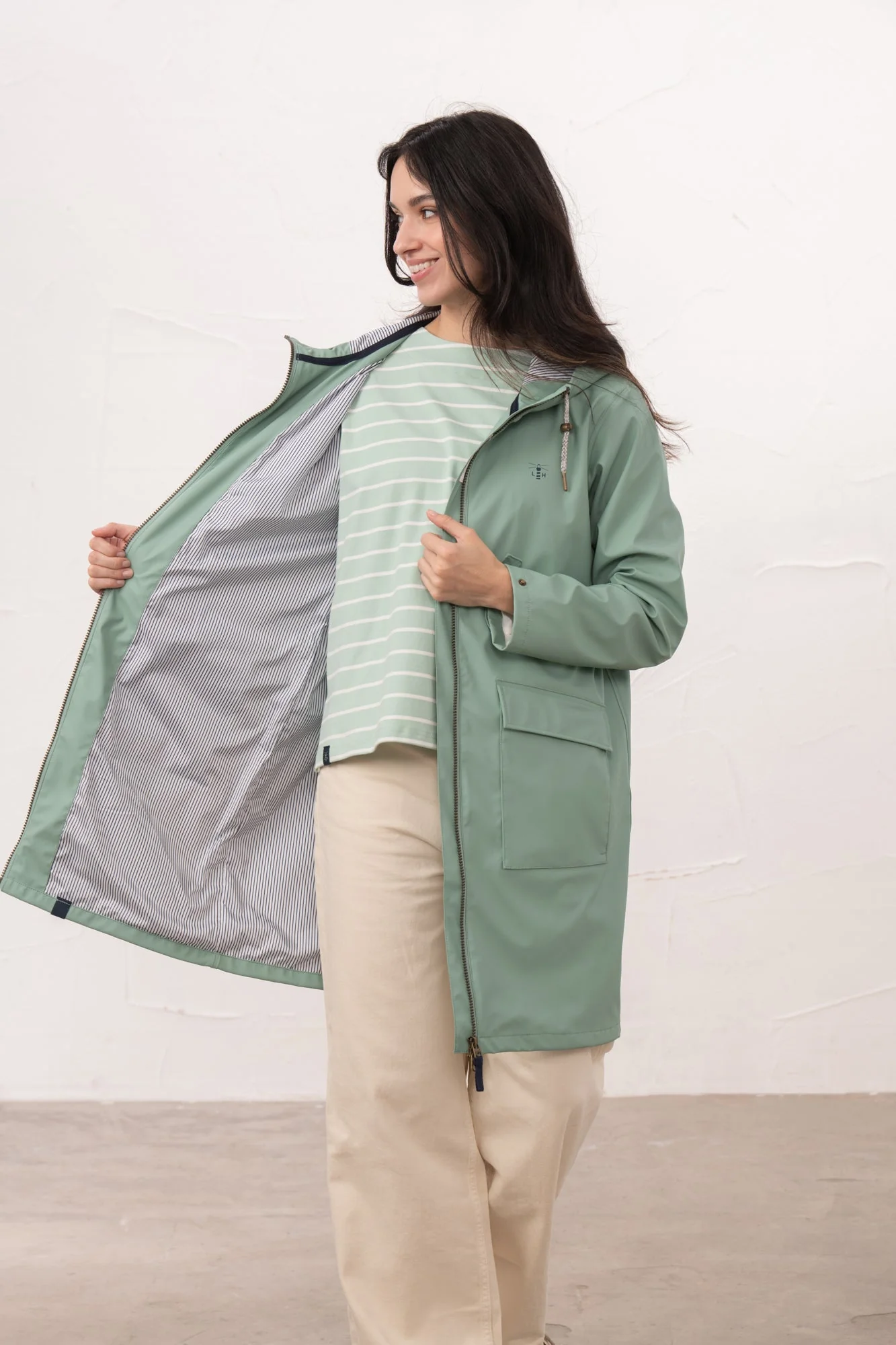 Lucy Long Jacket - Sage - Image 5