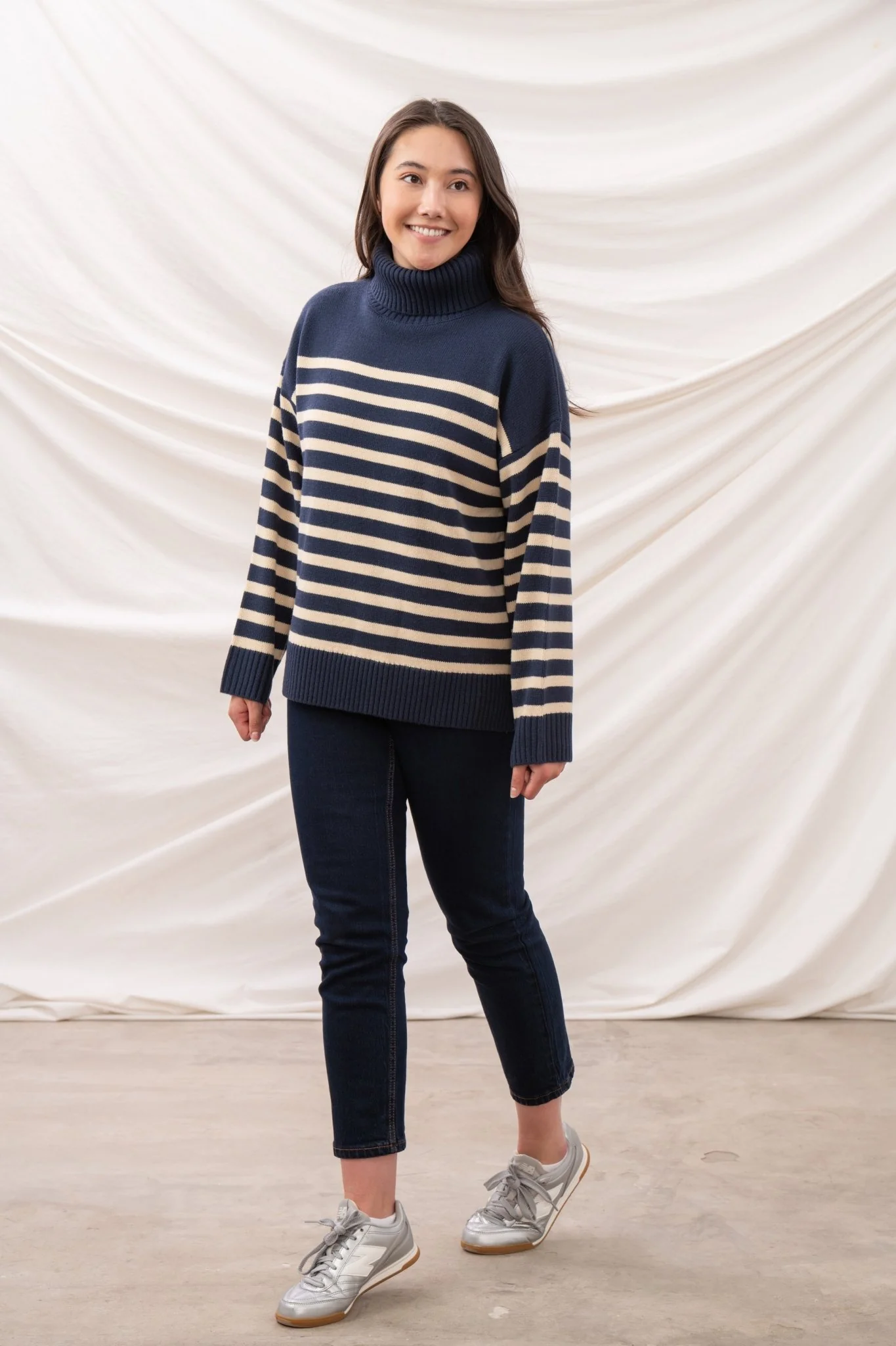 Luisa Jumper - Navy Stripe - Image 5