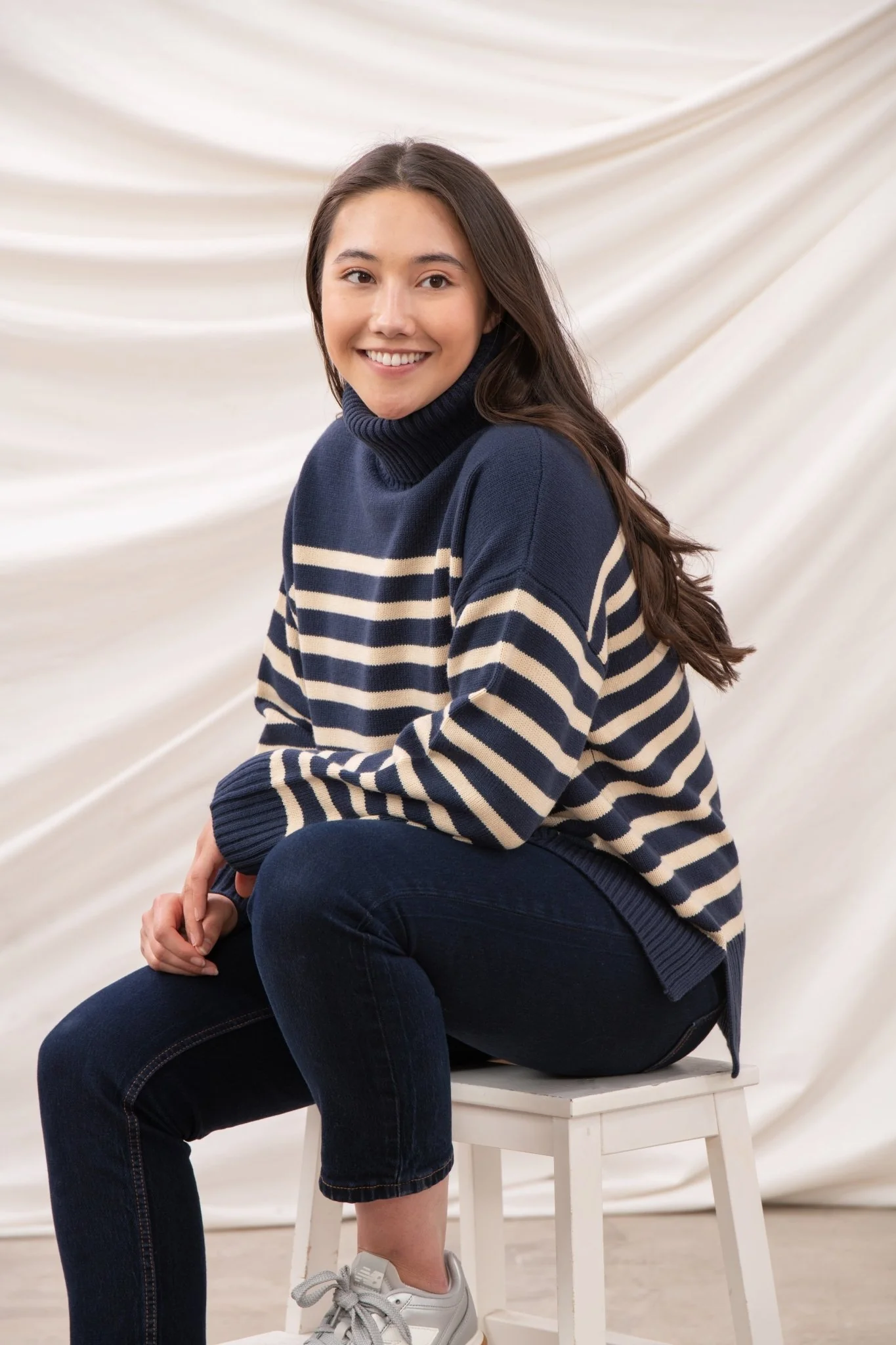 Luisa Jumper - Navy Stripe - Image 6