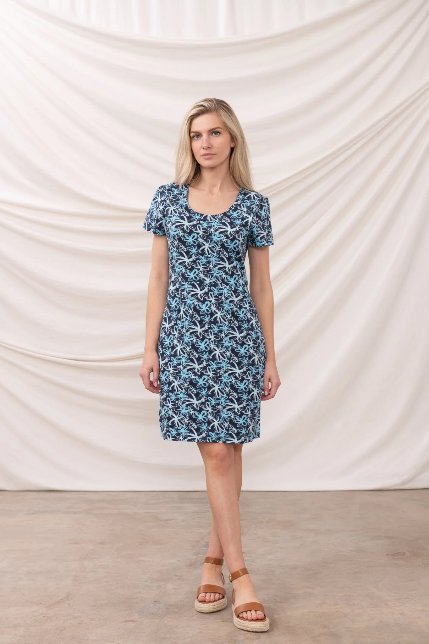 Lydia Dress - Navy Floral - Image 5