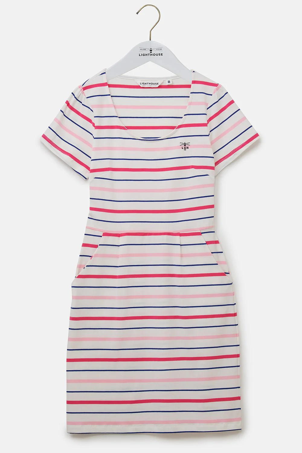 Lydia Dress - Pink Stripe - Image 3