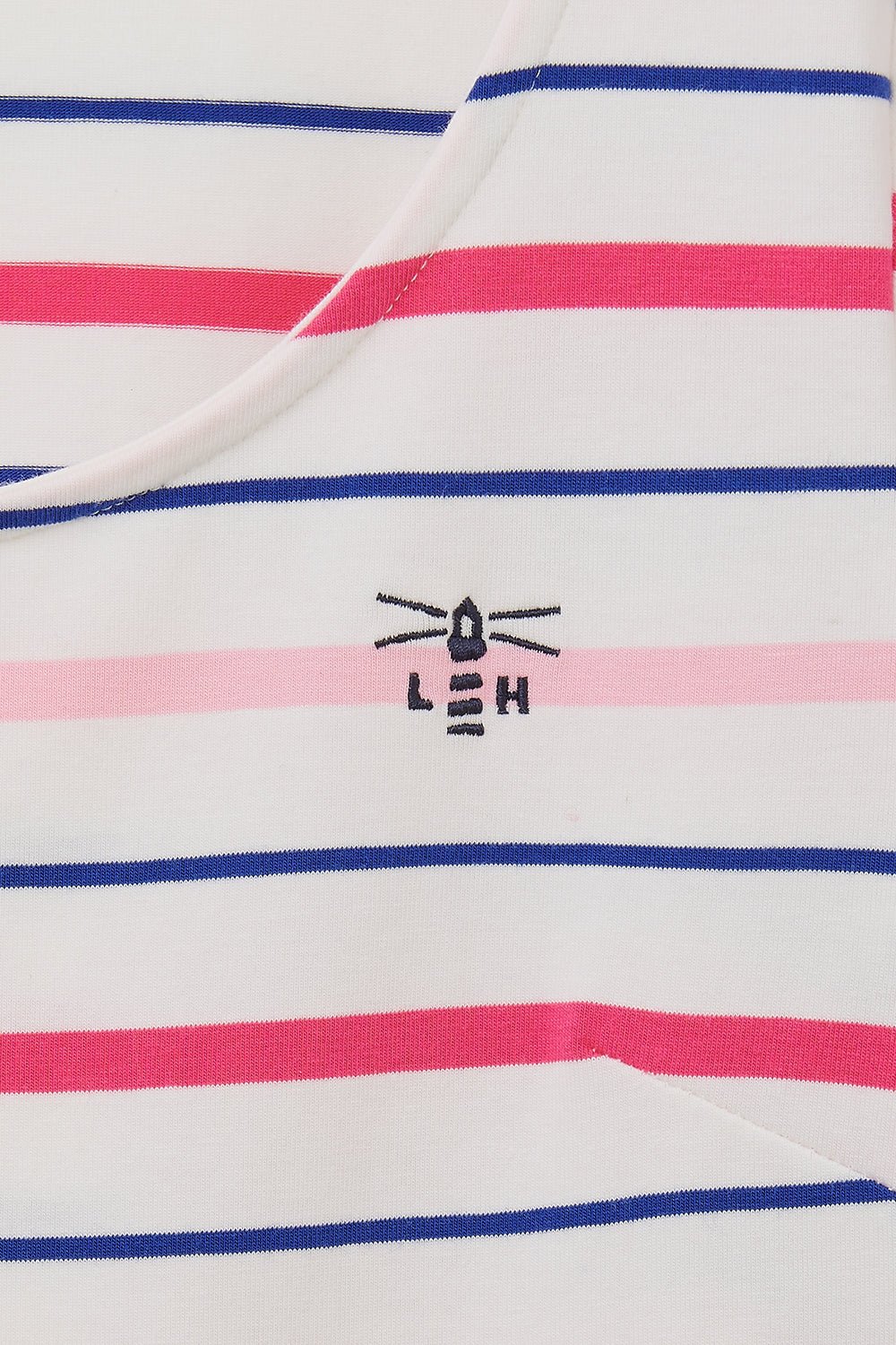 Lydia Dress - Pink Stripe - Image 9
