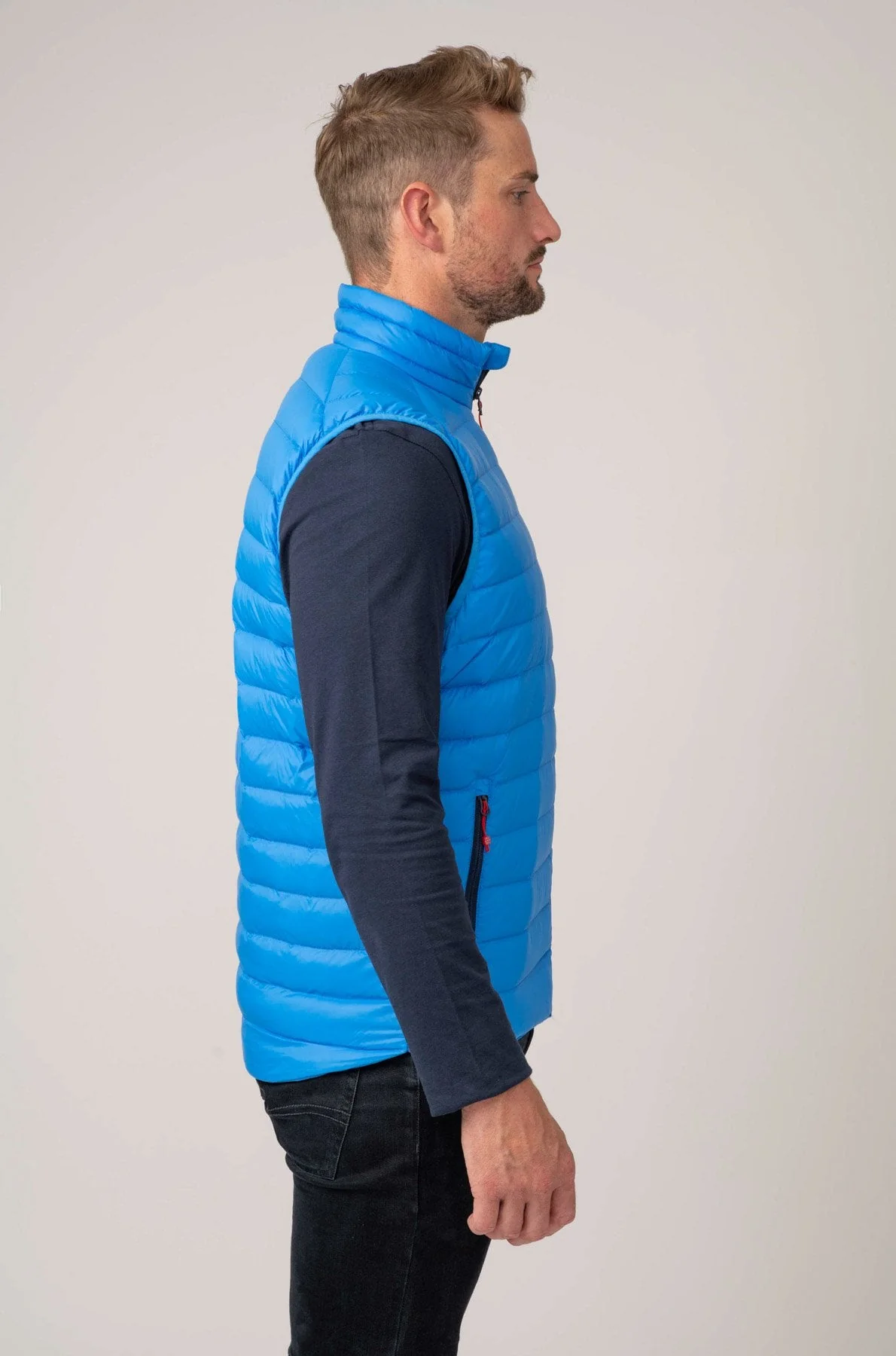 Alpine Mens Down Gilet - Royal - Image 4
