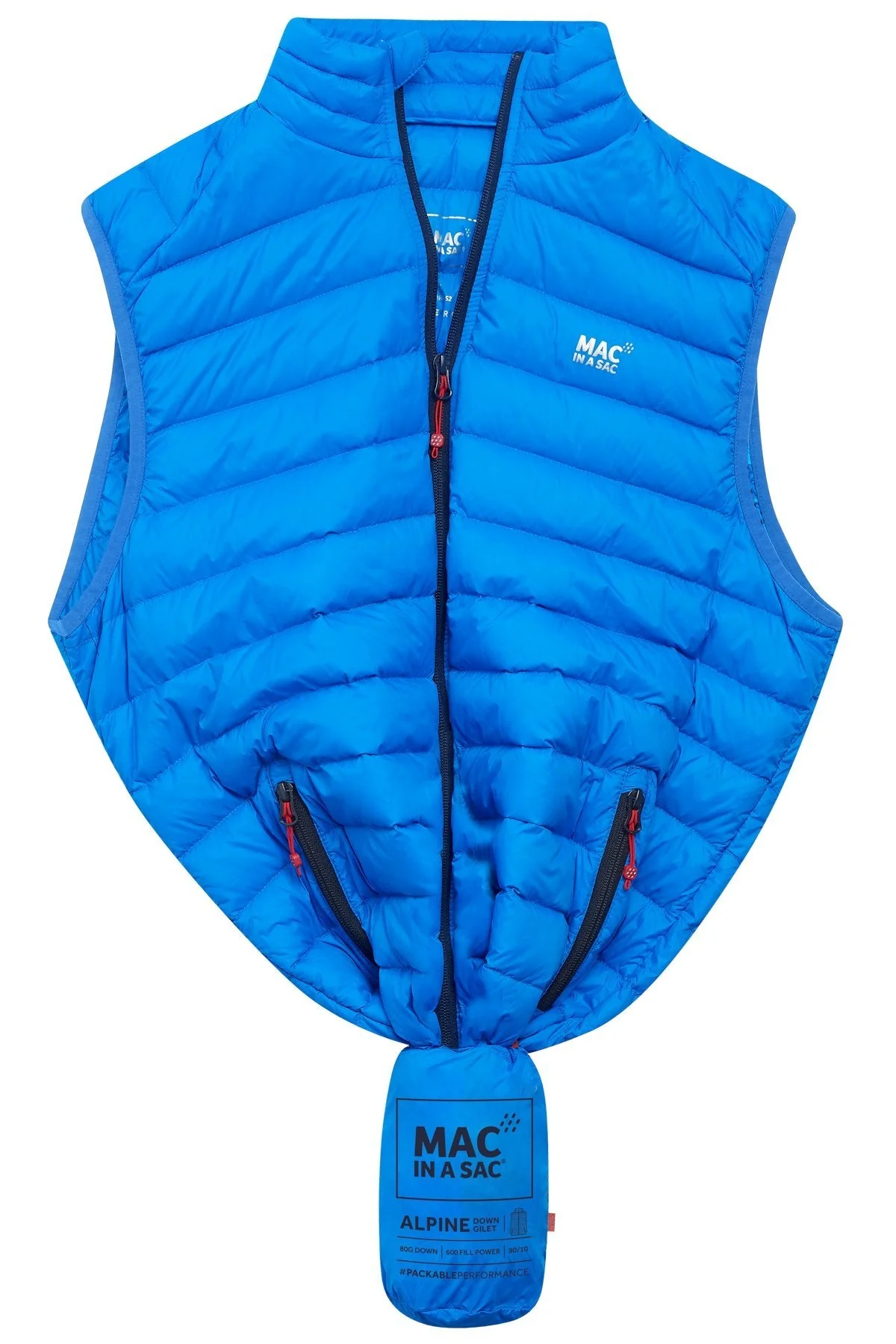 Alpine Mens Down Gilet - Royal - Image 6