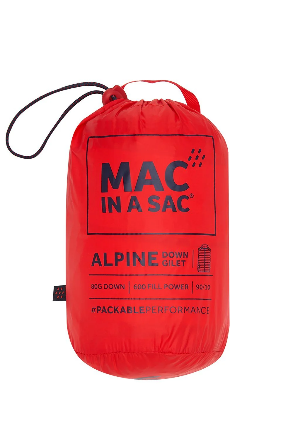 Alpine Mens Down Gilet - Red - Image 11