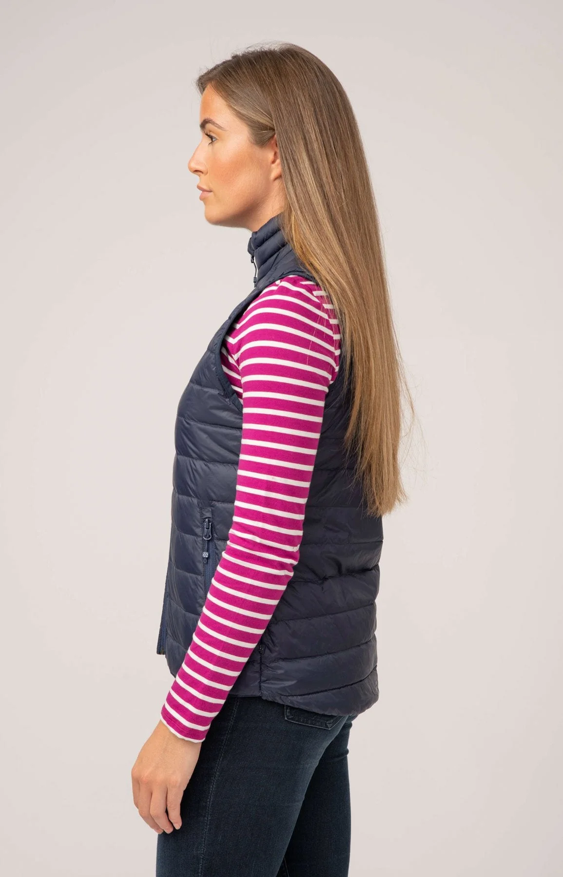 Alpine Down Gilet - Navy - Image 5