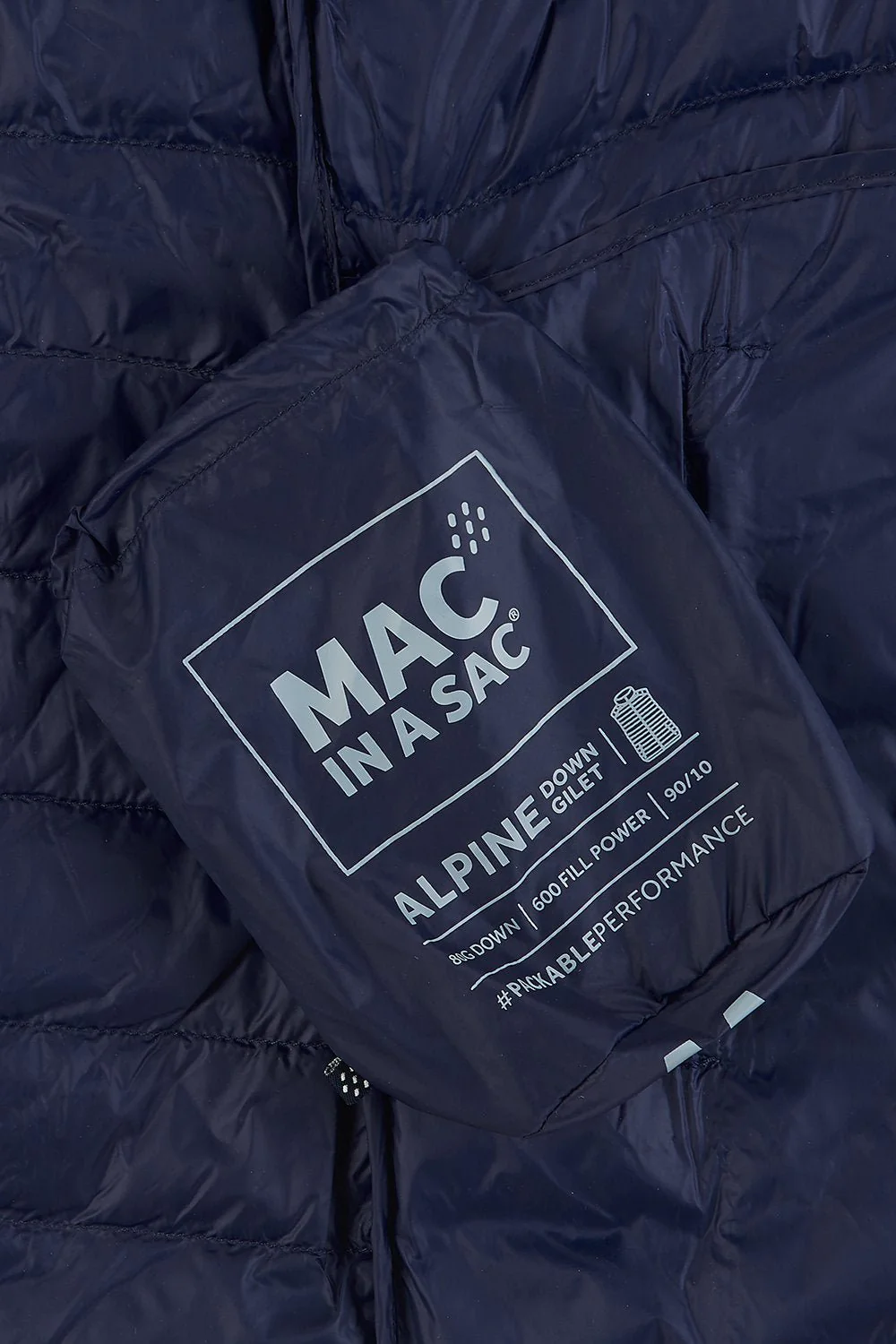 Alpine Down Gilet - Navy - Image 7