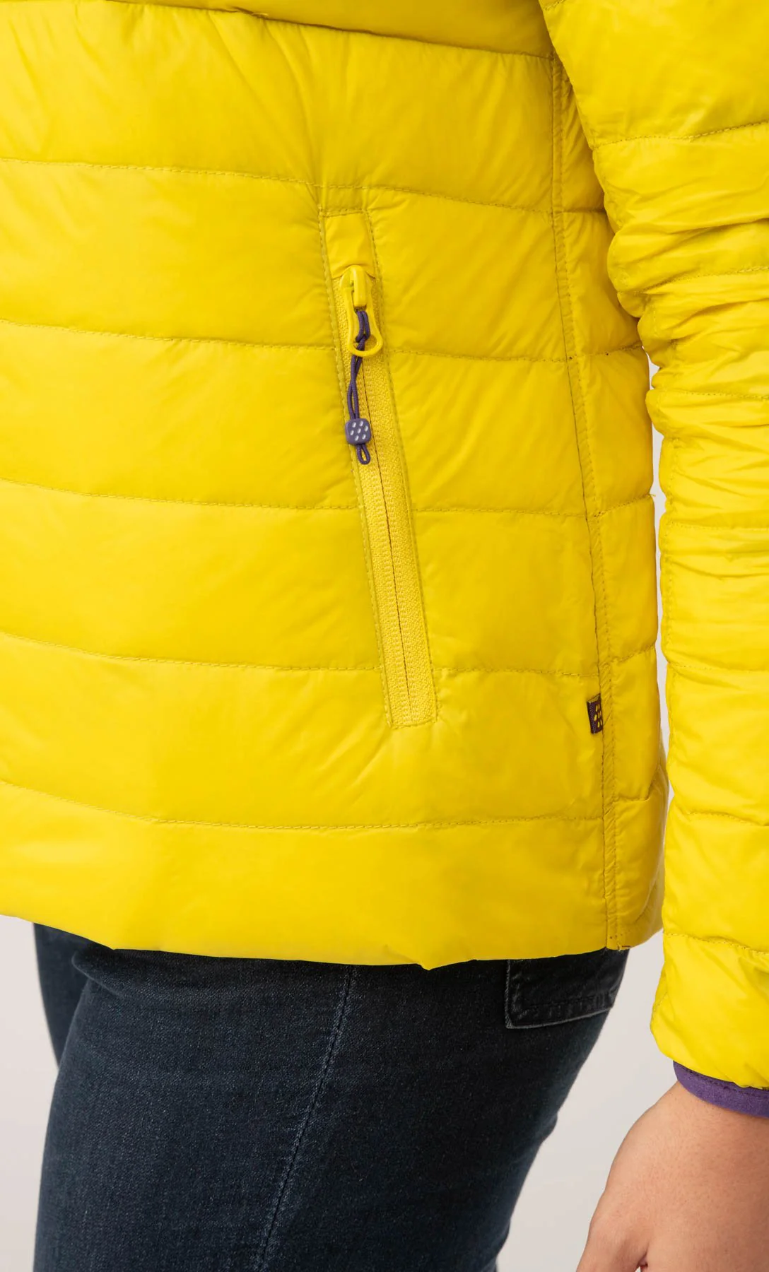 Polar II Womens Down Jacket - Yellow Grape - Image 5